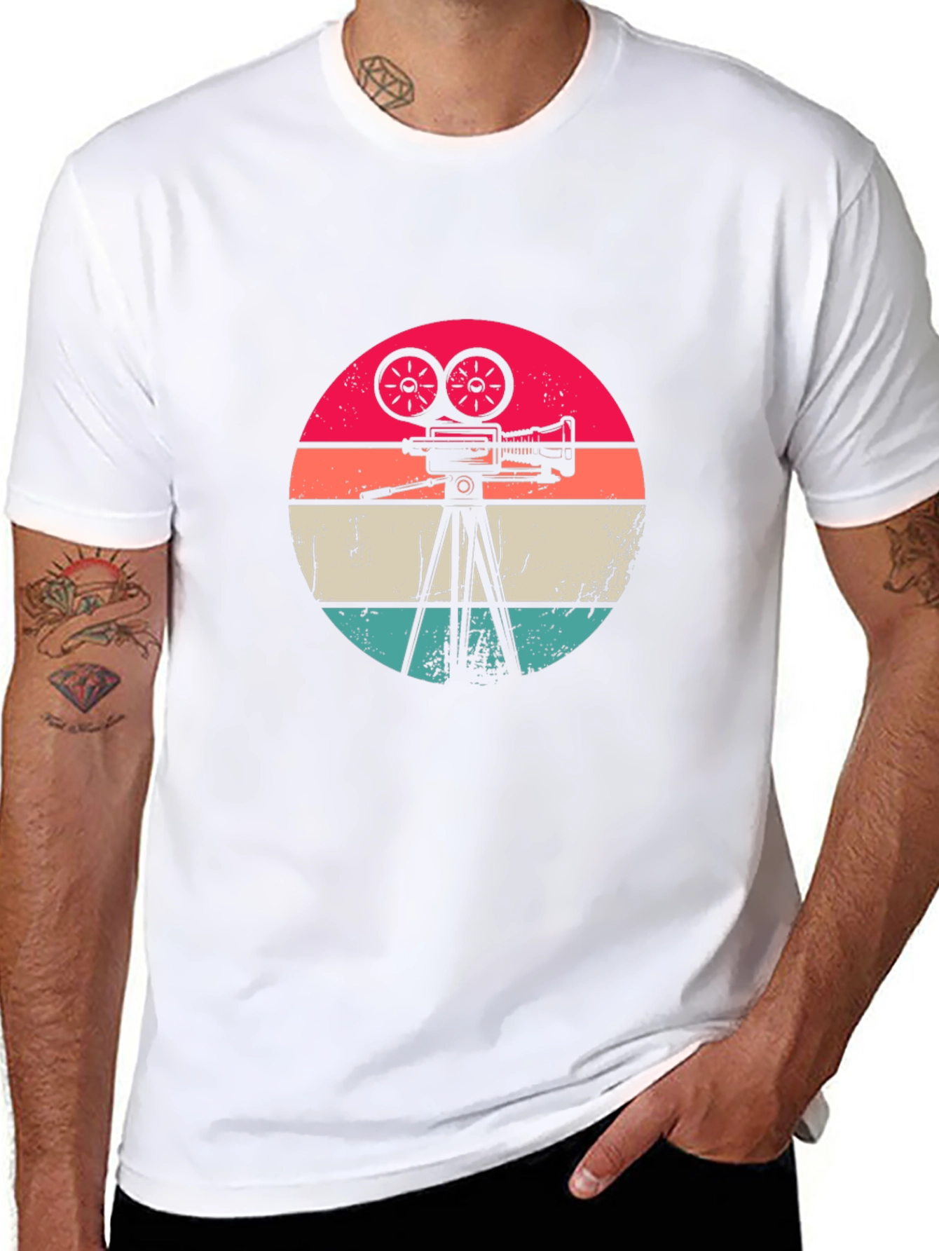 Retro Camera Graphic Tee - Classic Film Lover T-Shirt