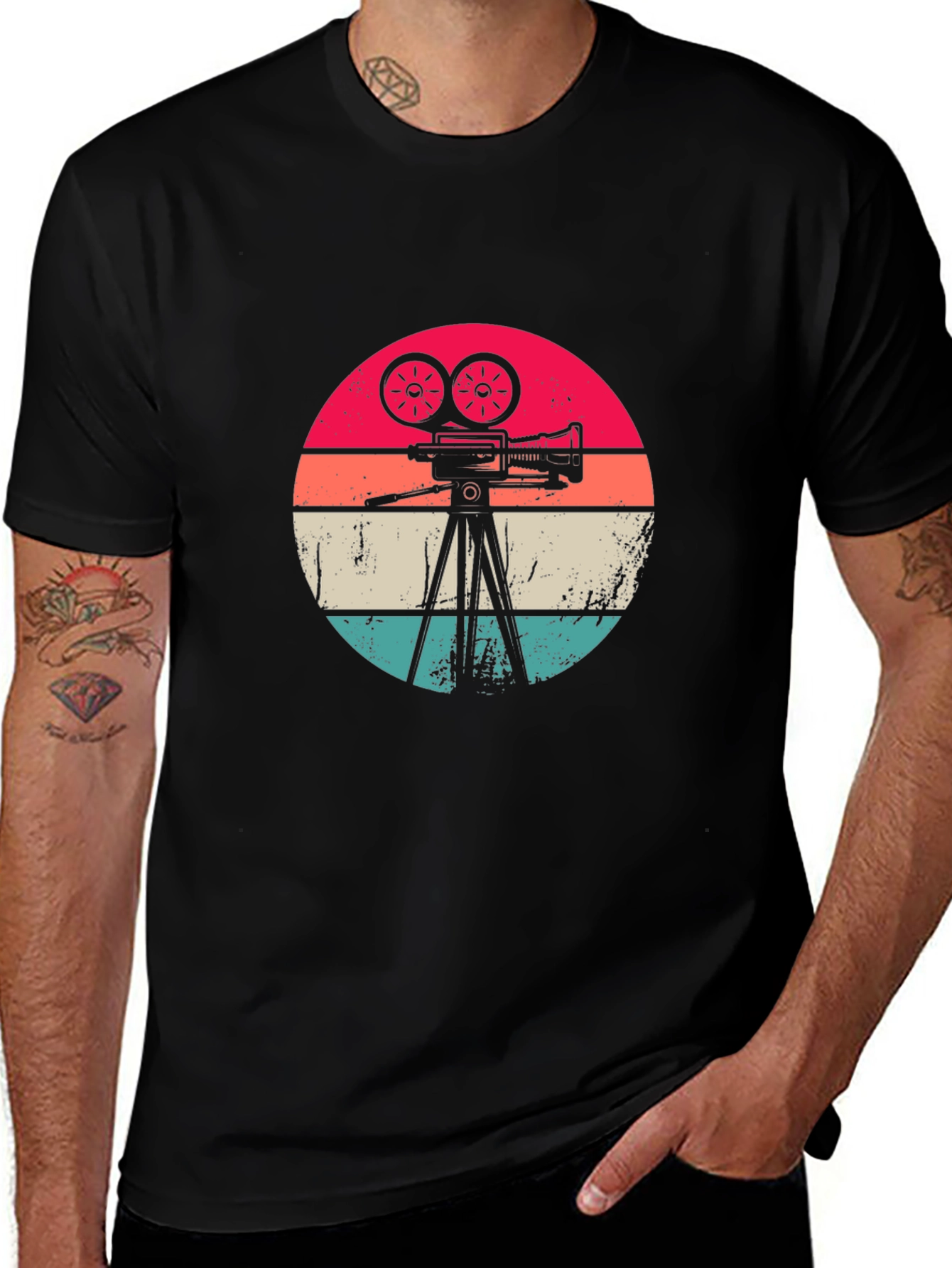 Retro Camera Graphic Tee - Classic Film Lover T-Shirt