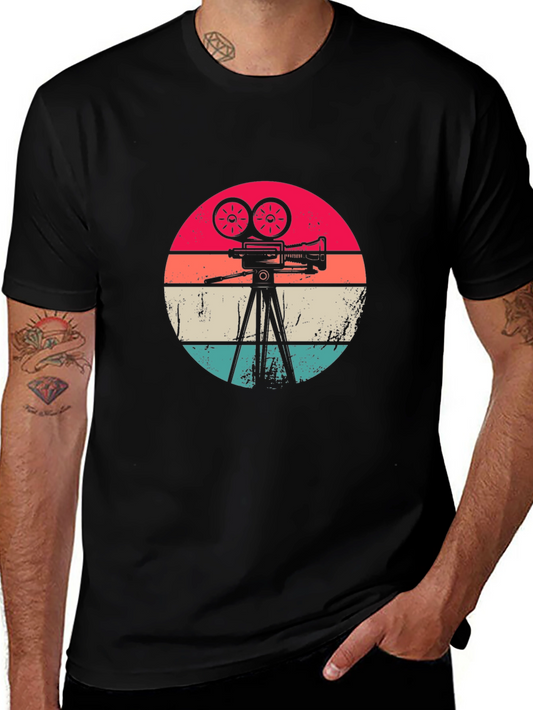Retro Camera Graphic Tee - Classic Film Lover T-Shirt