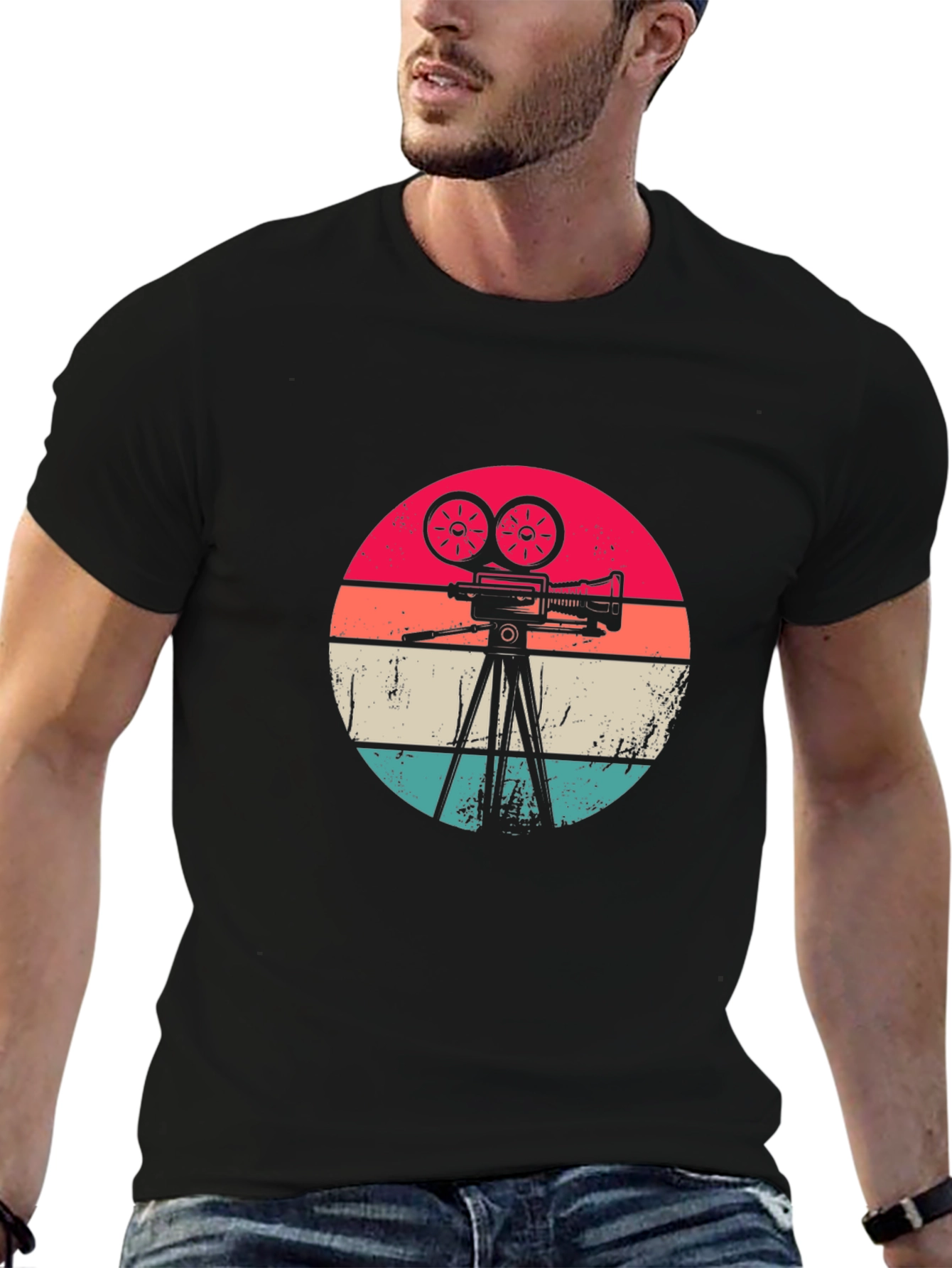 Retro Camera Graphic Tee - Classic Film Lover T-Shirt