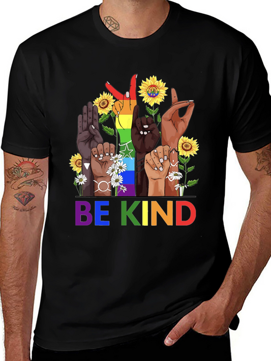 Be Kind Diversity Hands Graphic Tee - Unisex
