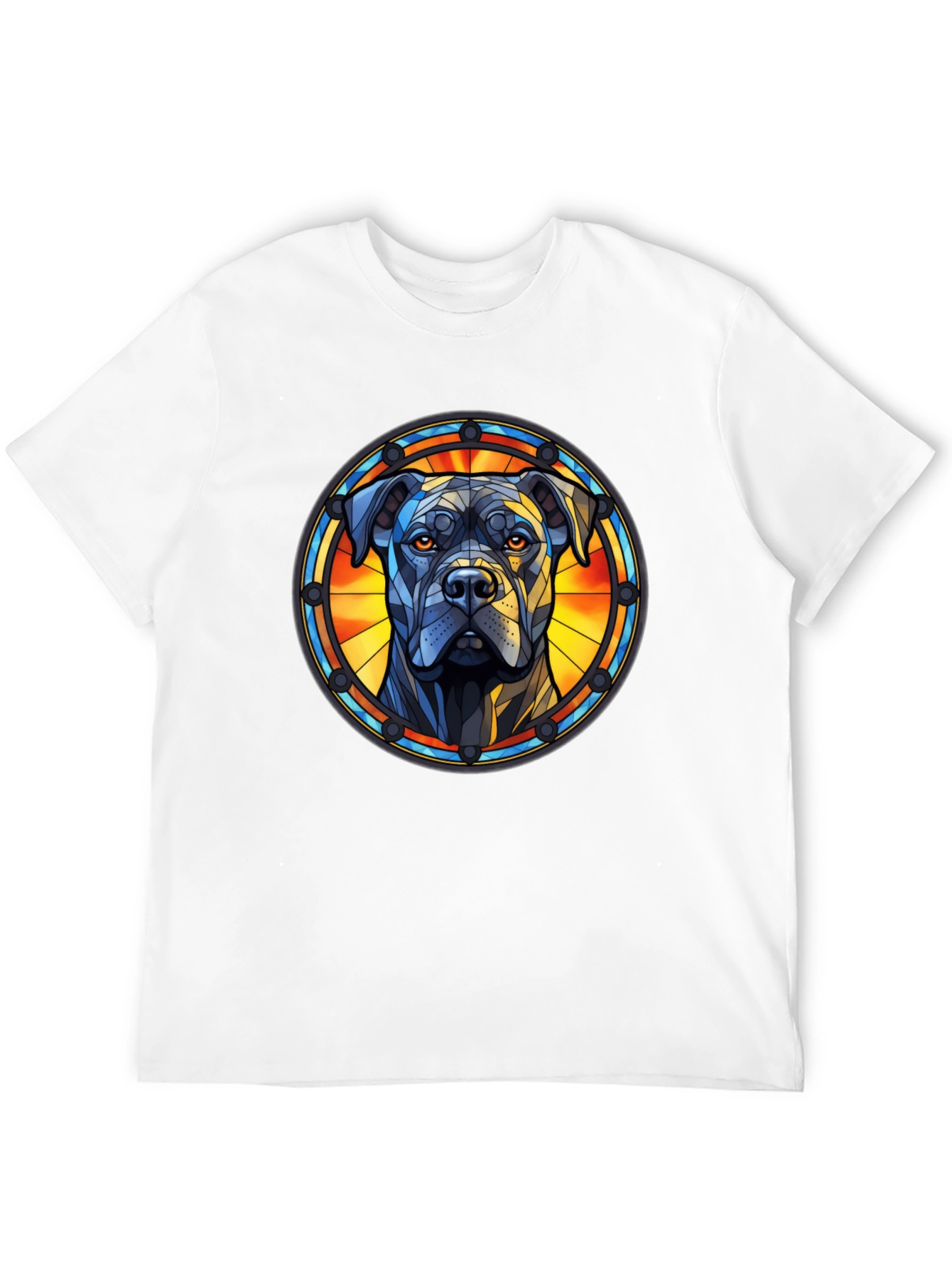 Dog Stained Glass Style Tee