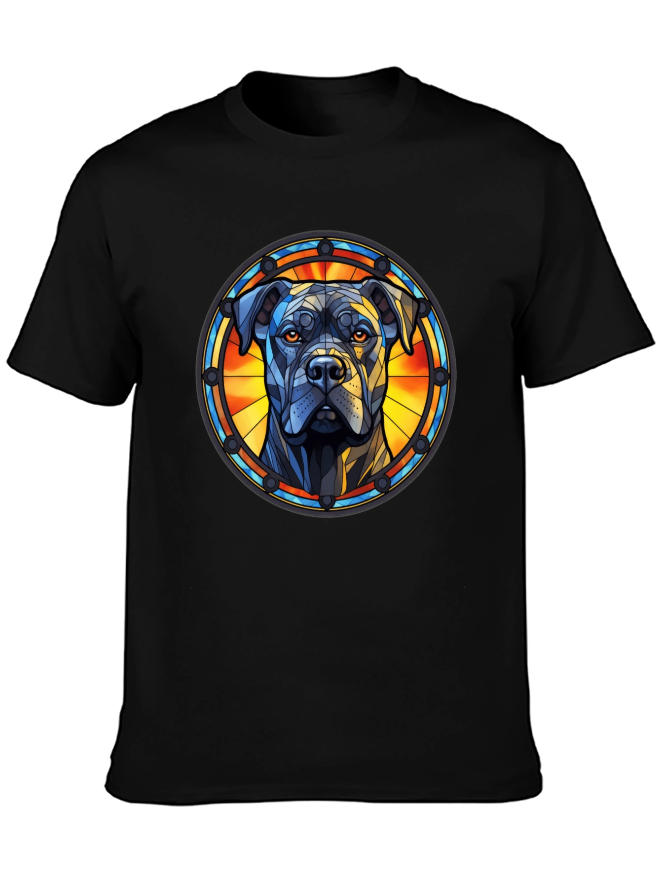 Dog Stained Glass Style Tee
