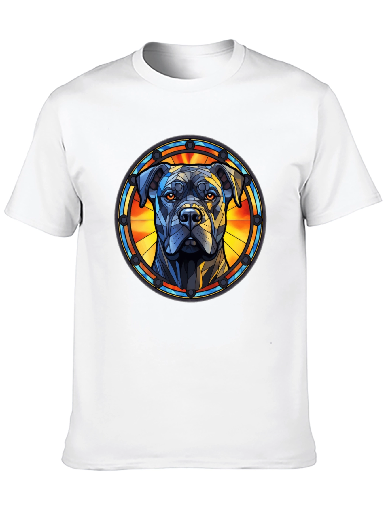 Dog Stained Glass Style Tee