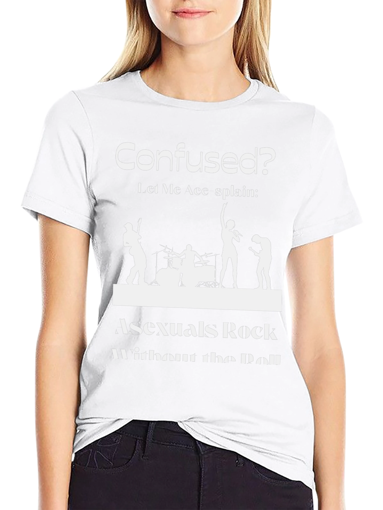 Asexuals Rock T-Shirt - Confused? Let Me Ace-Splain