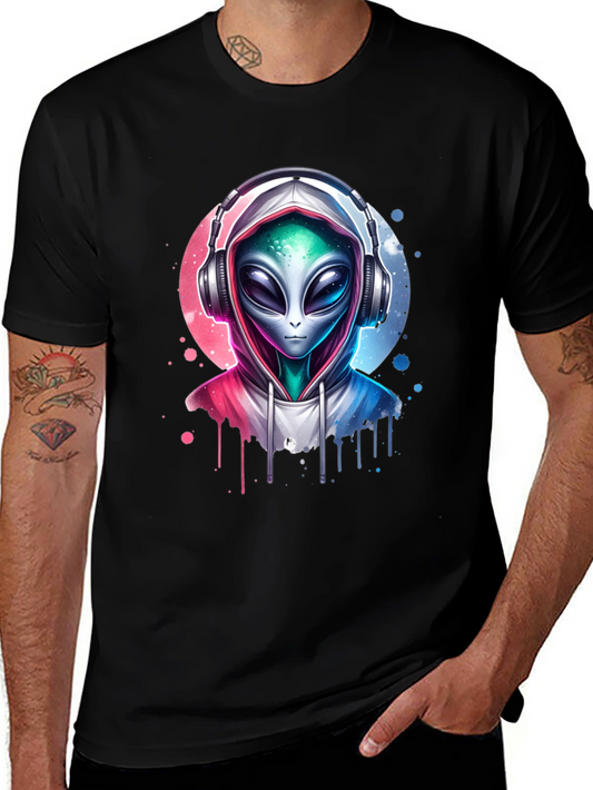 Alien DJ T-Shirt - Galaxy Beat Tee