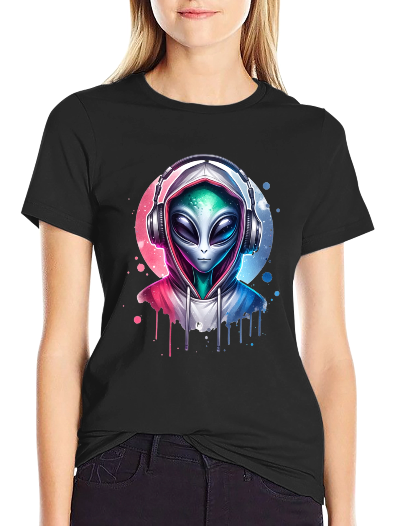 Alien DJ T-Shirt - Galaxy Beat Tee