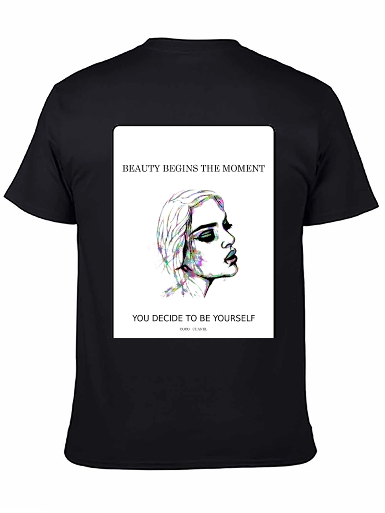 Beauty Quote Graphic Tee - Coco Chanel T-Shirt