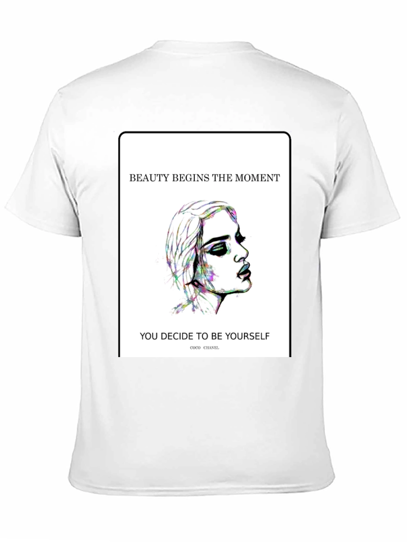 Beauty Quote Graphic Tee - Coco Chanel T-Shirt