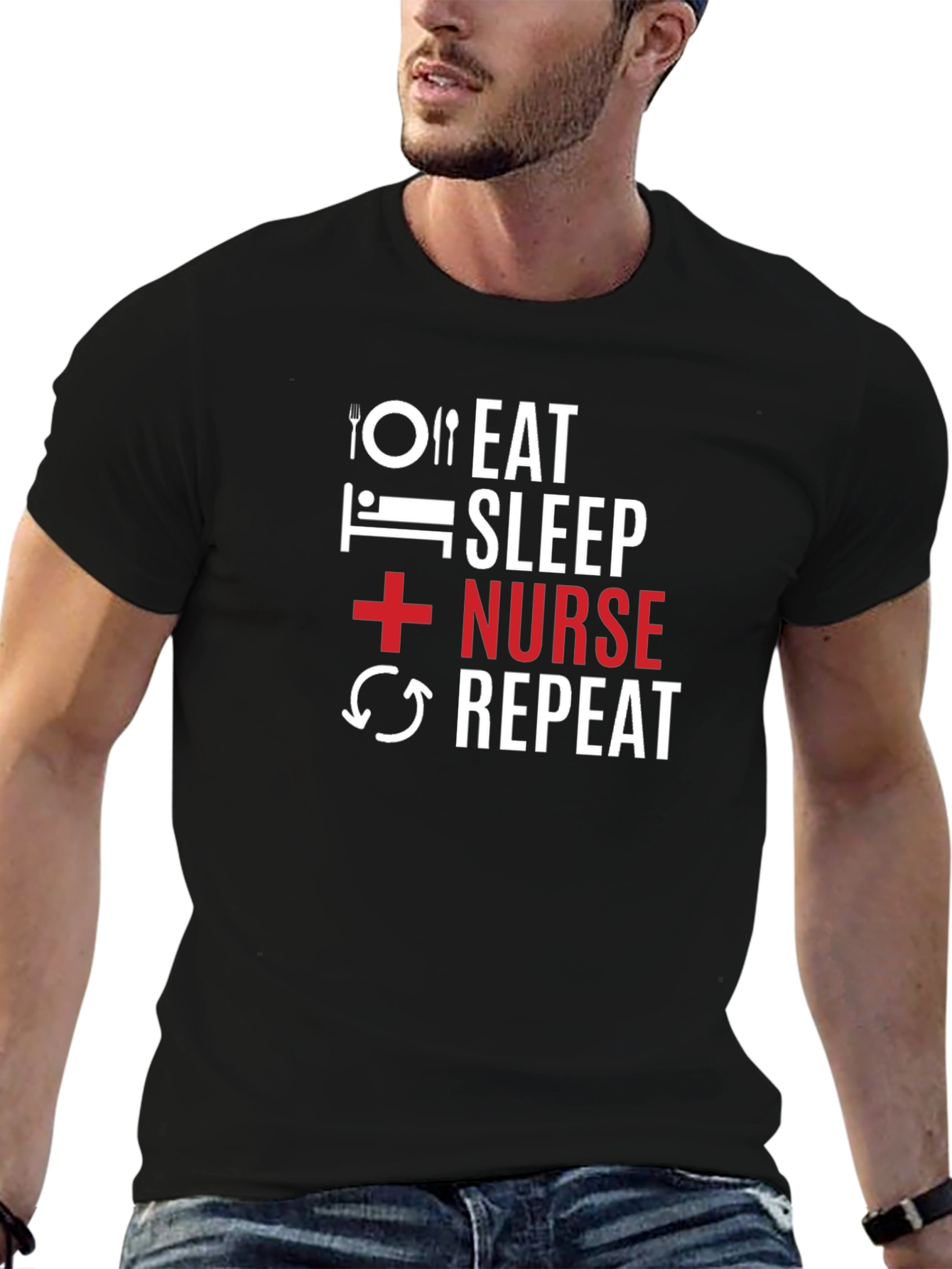 Eat Sleep Nurse Repeat T-Shirt