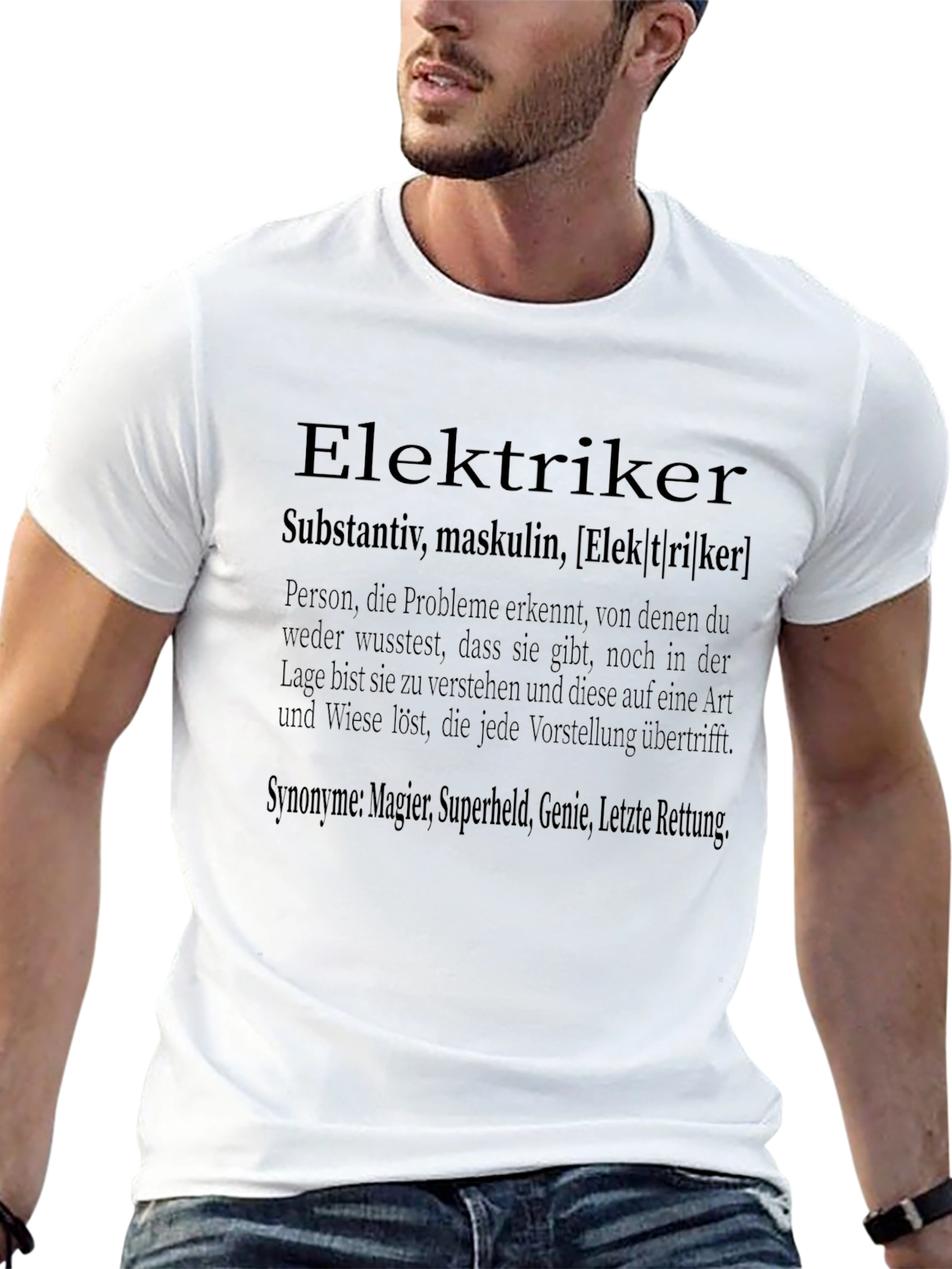 Elektriker Definition Black T-Shirt