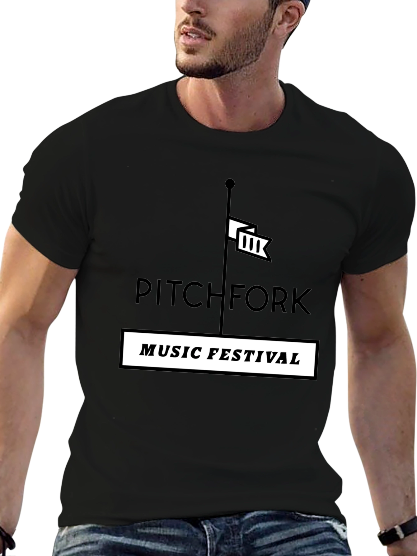 Pitchfork Music Festival Black T-Shirt