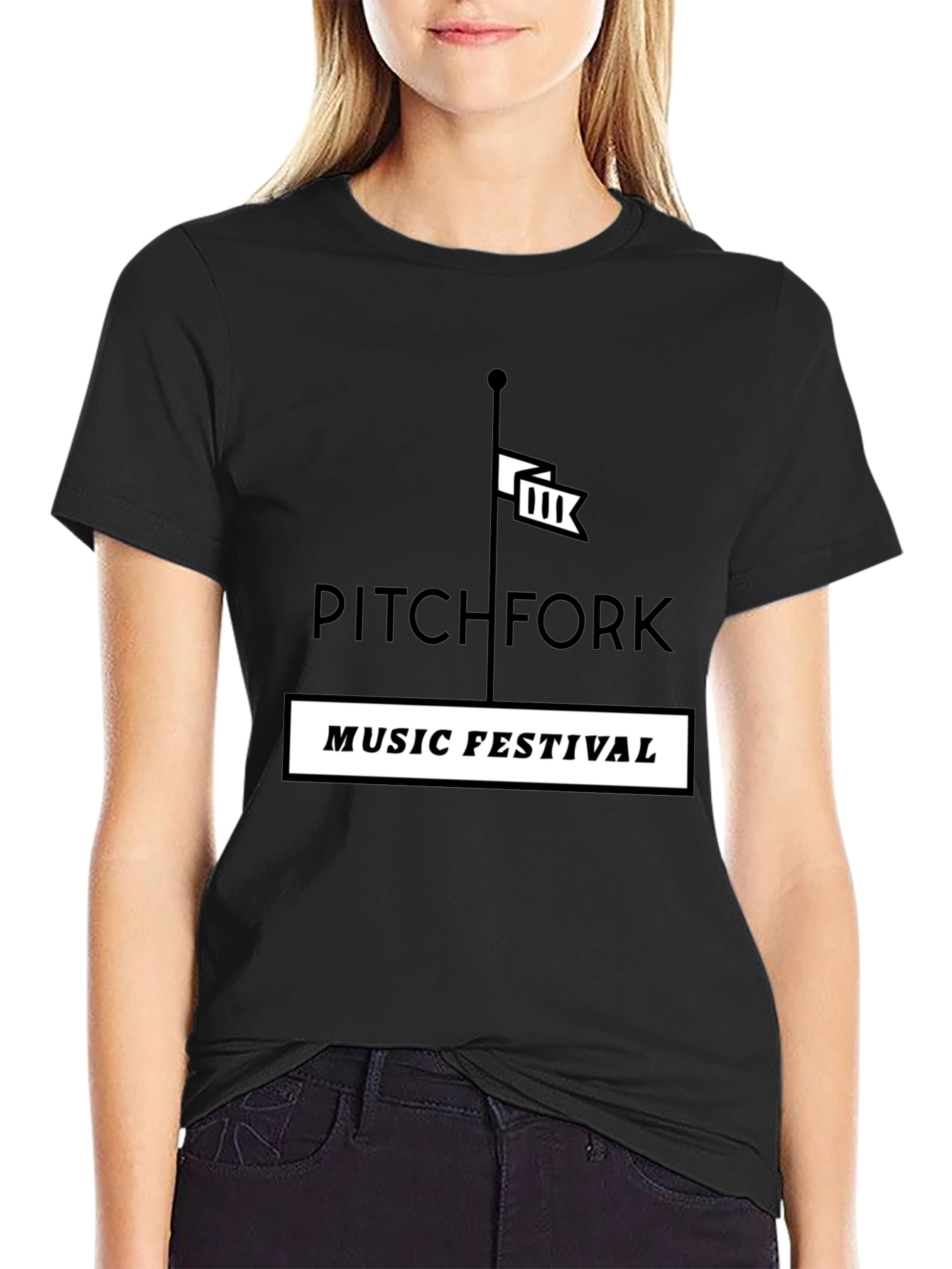Pitchfork Music Festival Black T-Shirt