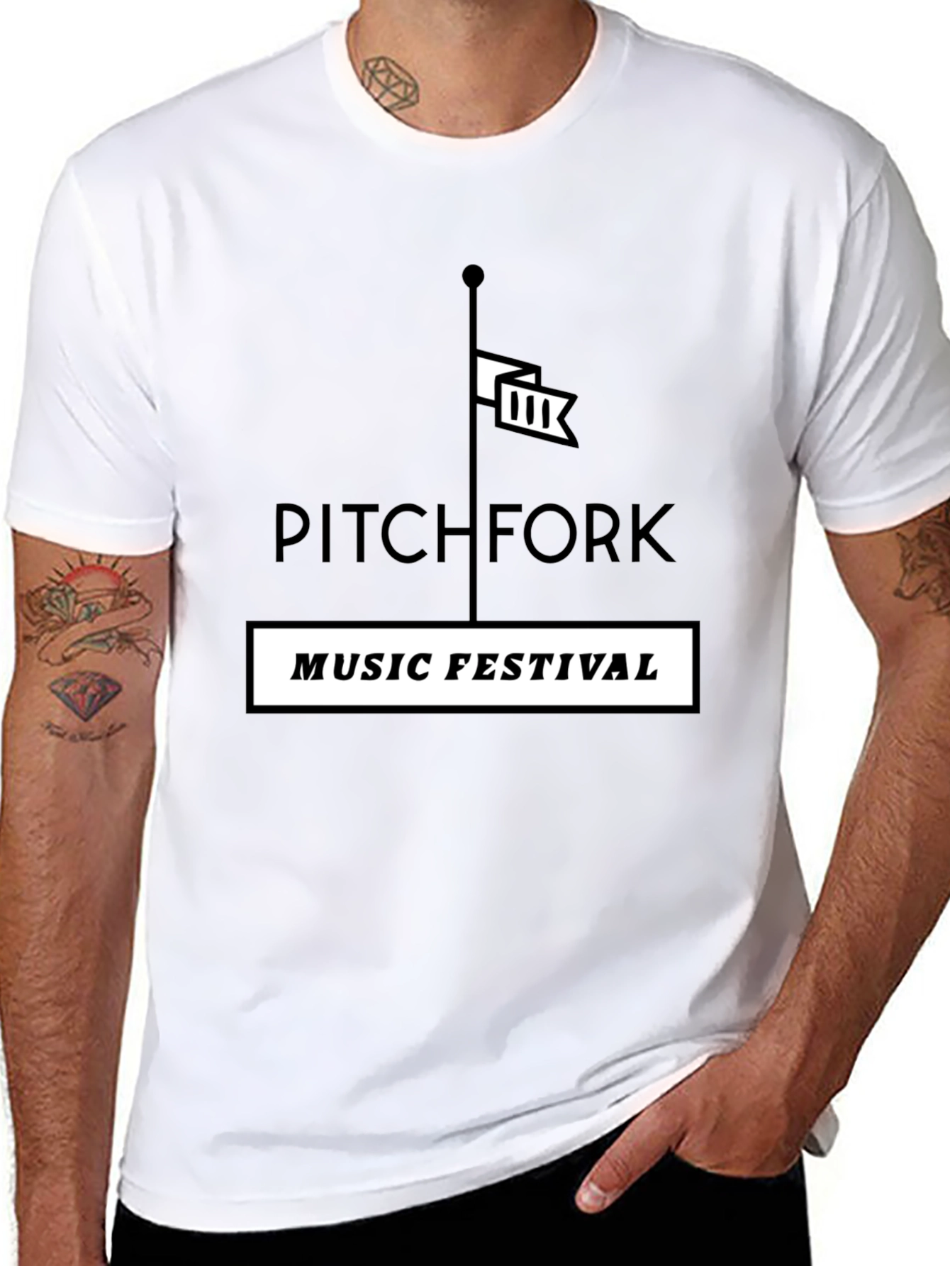 Pitchfork Music Festival Black T-Shirt