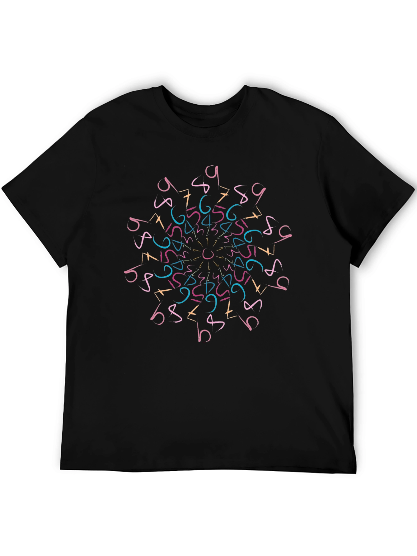 Geometric Numbers Mandala T-Shirt