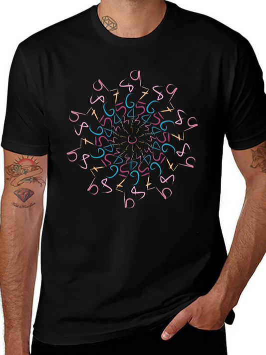 Geometric Numbers Mandala T-Shirt