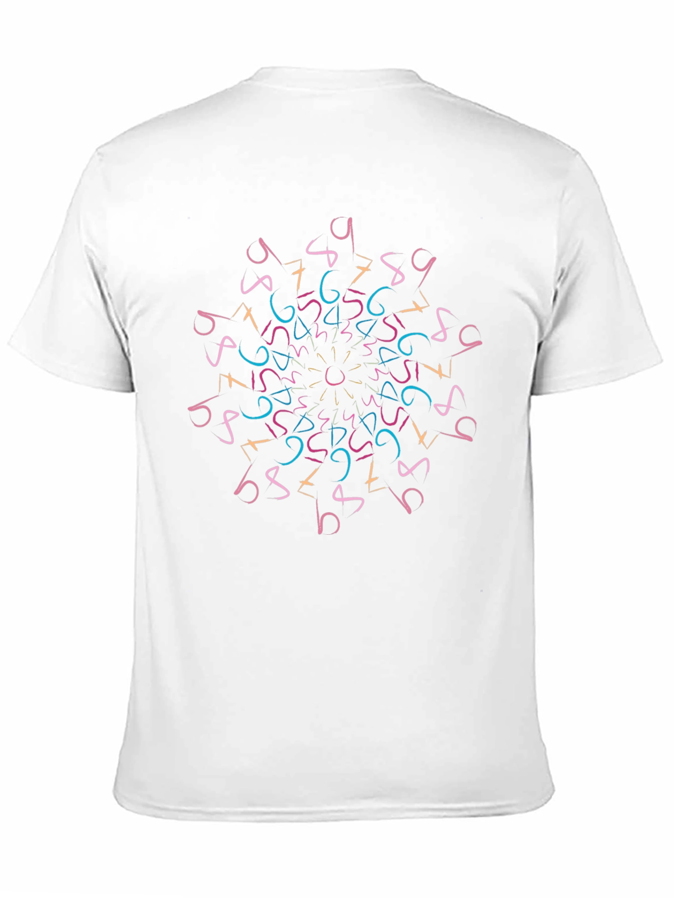 Geometric Numbers Mandala T-Shirt