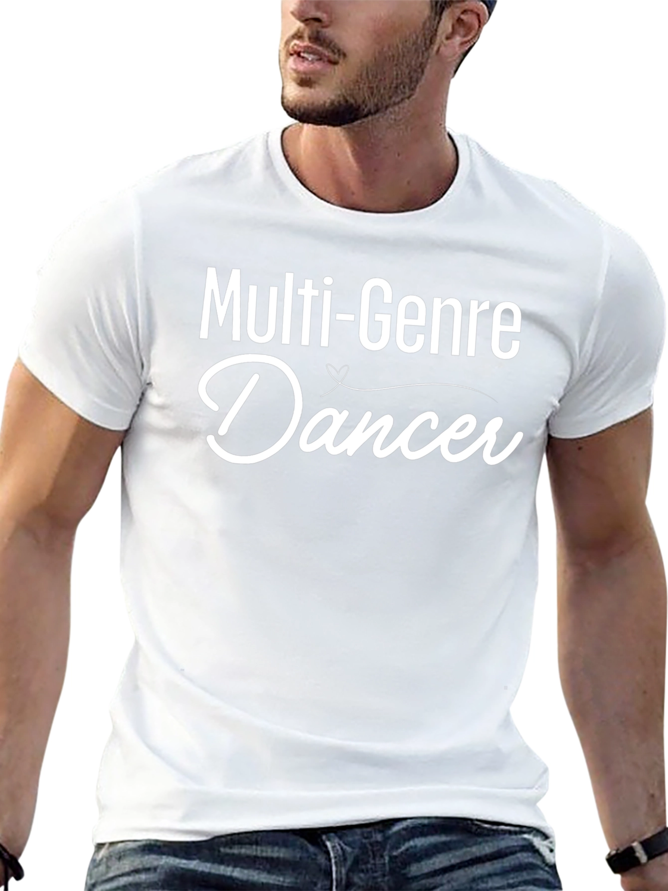 Multi-Genre Dancer Graphic Tee - Stylish Black T-Shirt