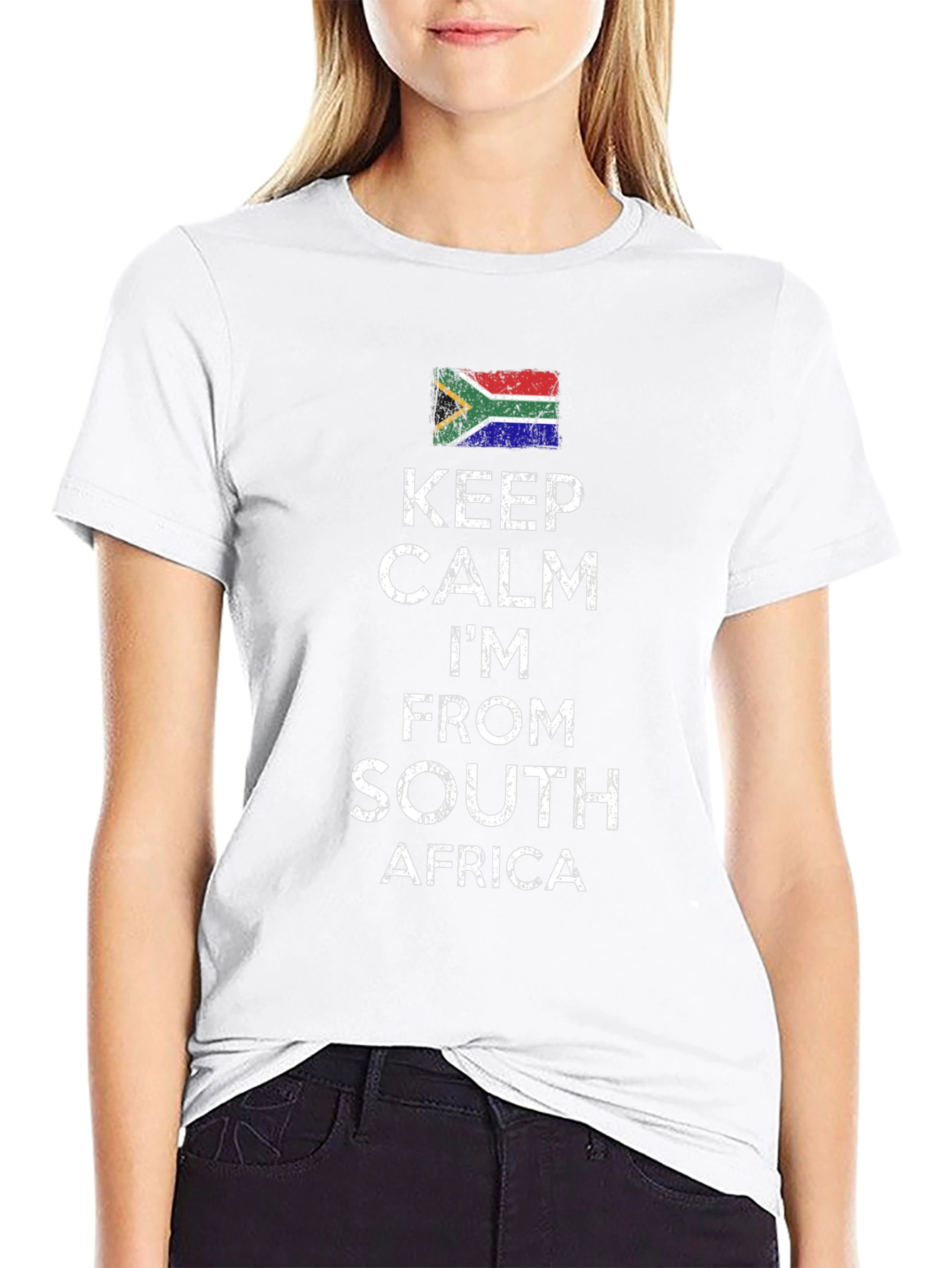 Keep Calm South Africa Flag T-Shirt