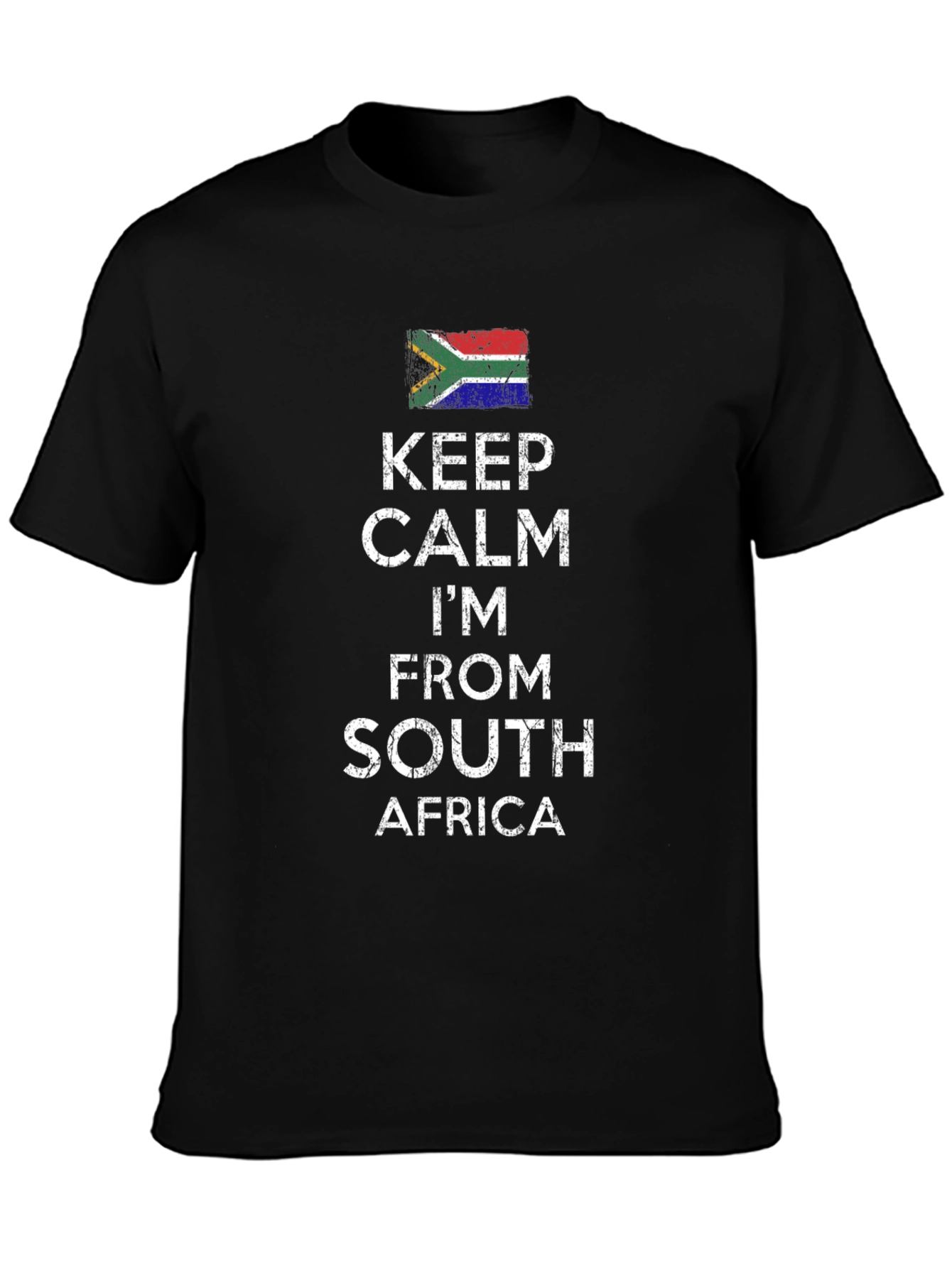 Keep Calm South Africa Flag T-Shirt
