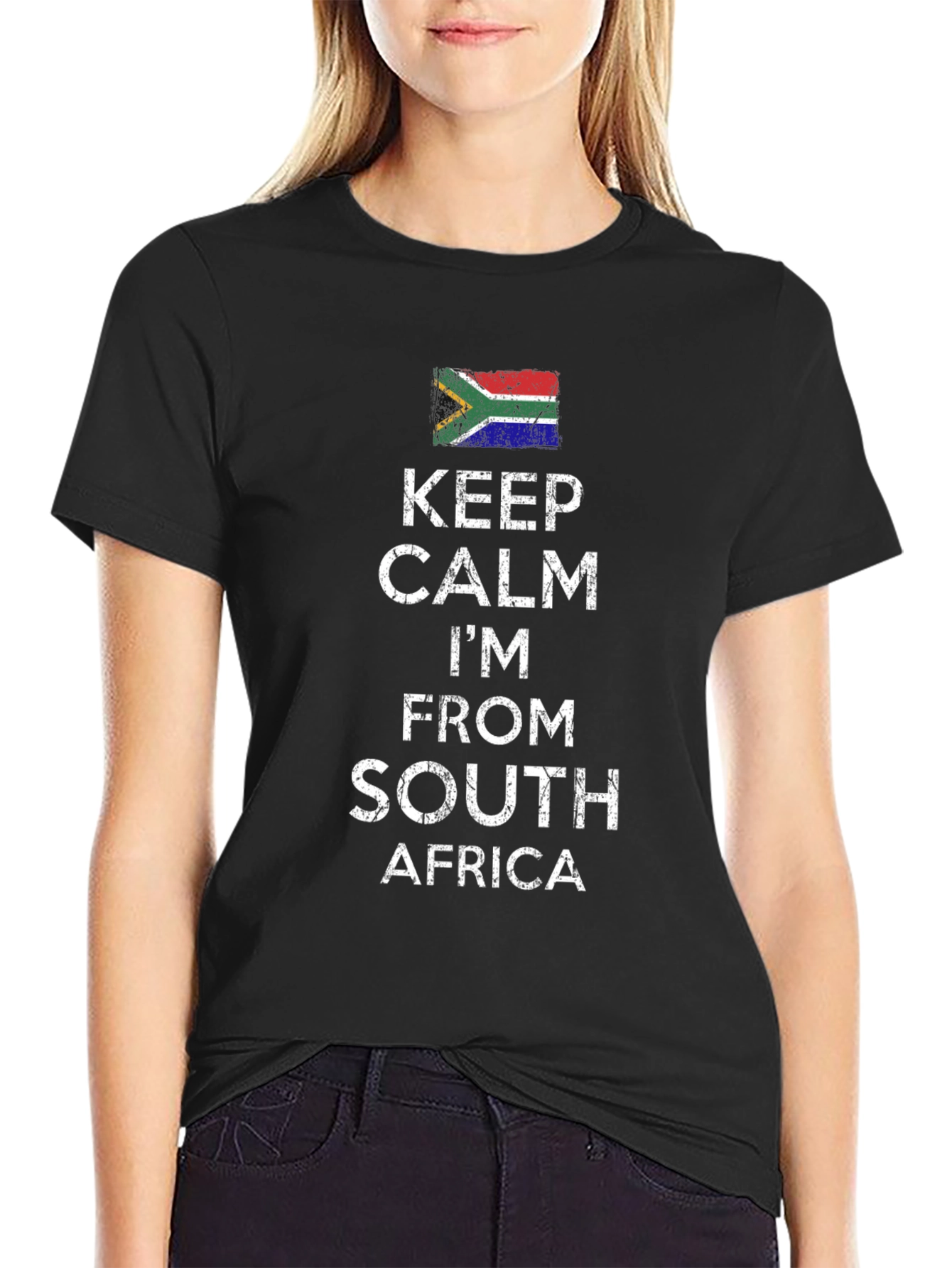 Keep Calm South Africa Flag T-Shirt