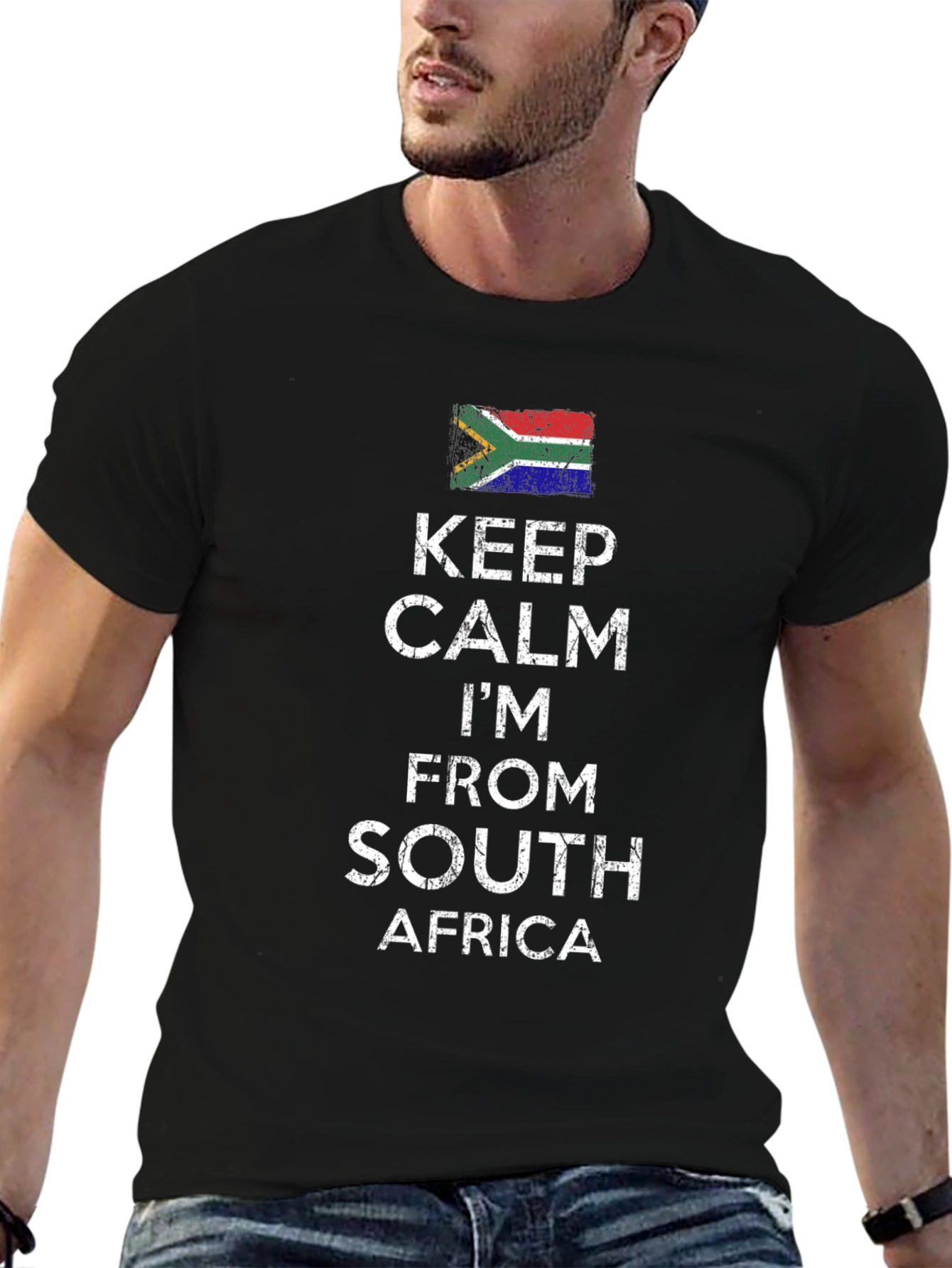 Keep Calm South Africa Flag T-Shirt