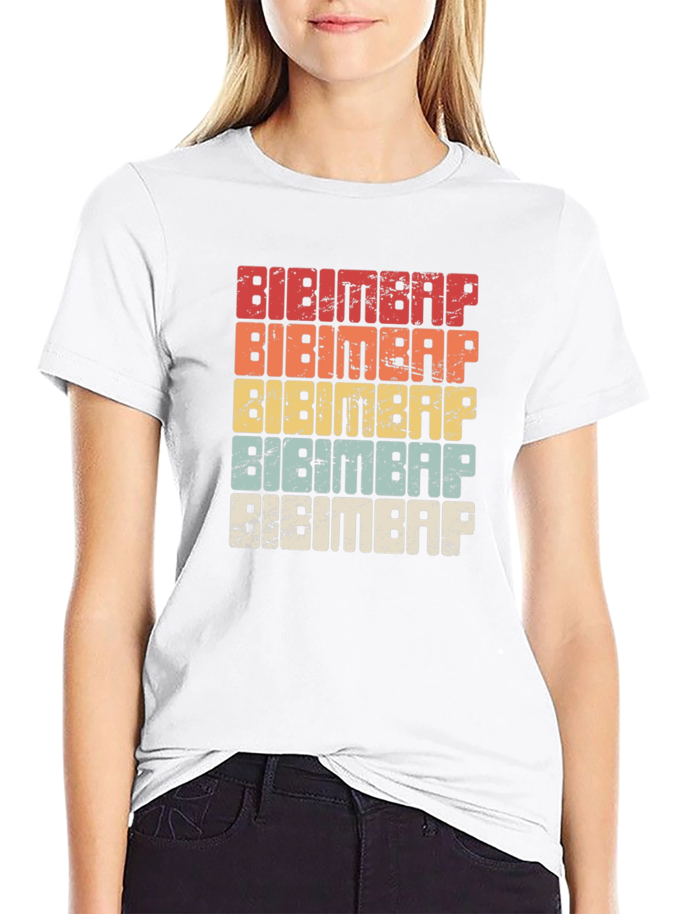 Bibimbap Retro T-Shirt - Korean Food Lover Tee