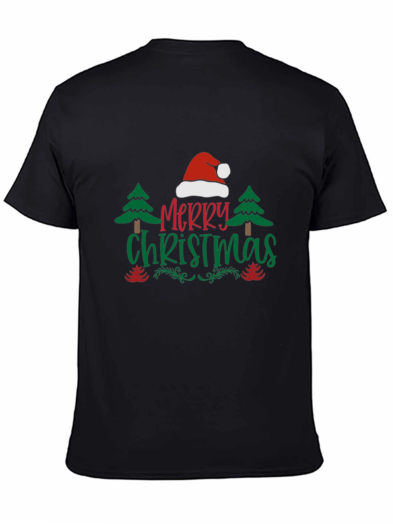Festive Merry Christmas Graphic Tee Shirt