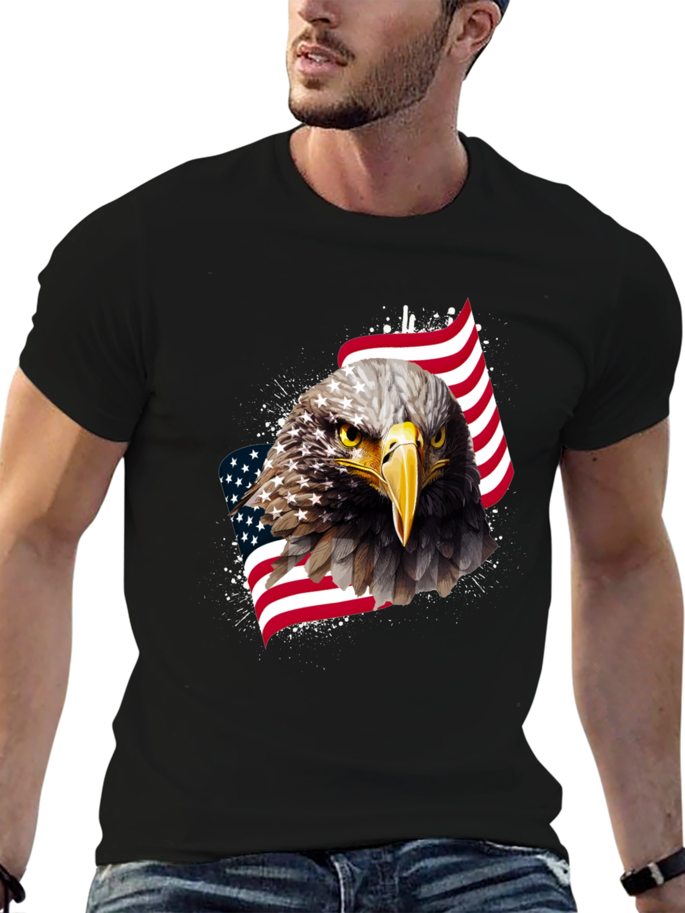 American Eagle Graphic Tee - Patriotic Style