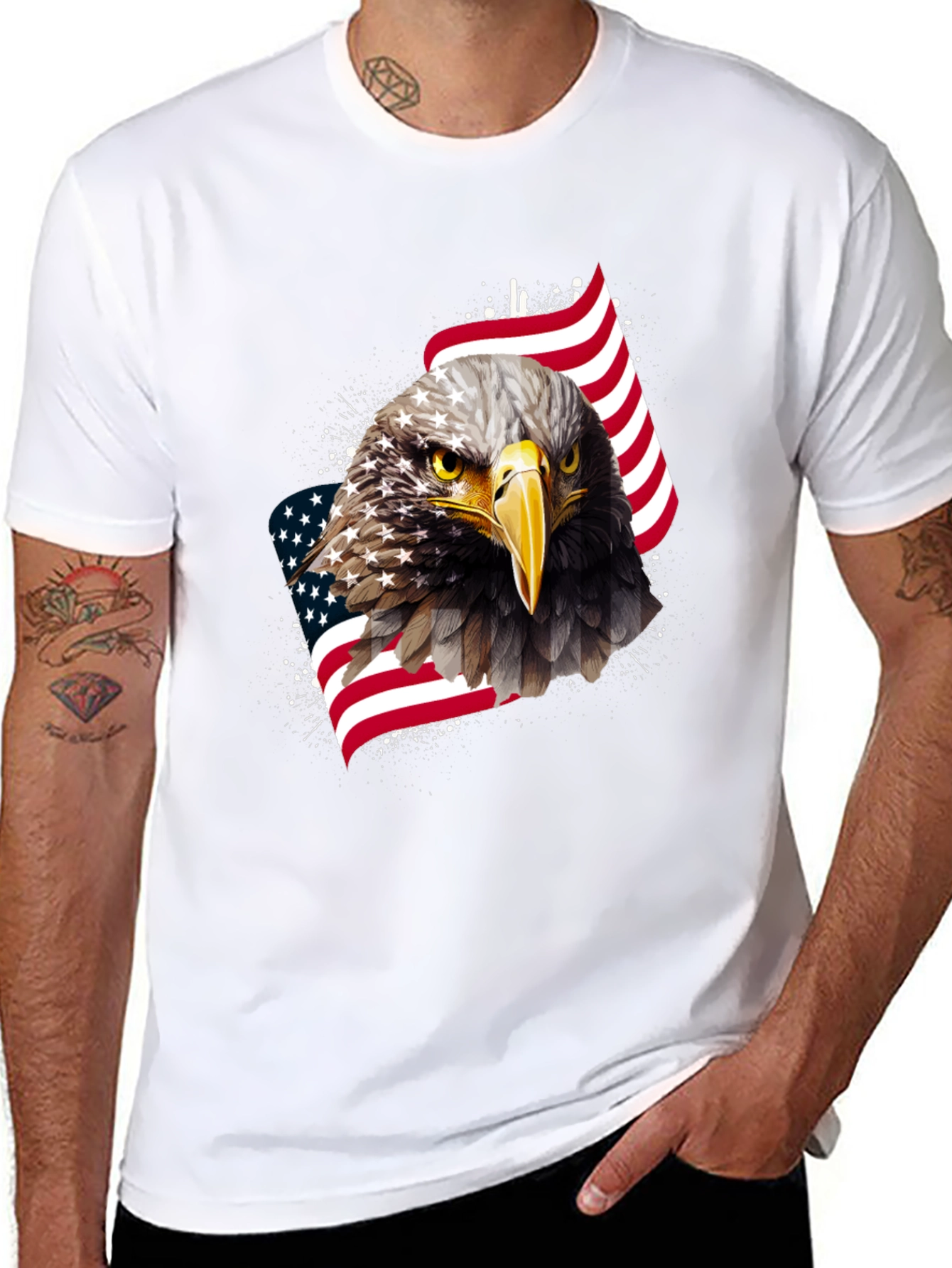 American Eagle Graphic Tee - Patriotic Style
