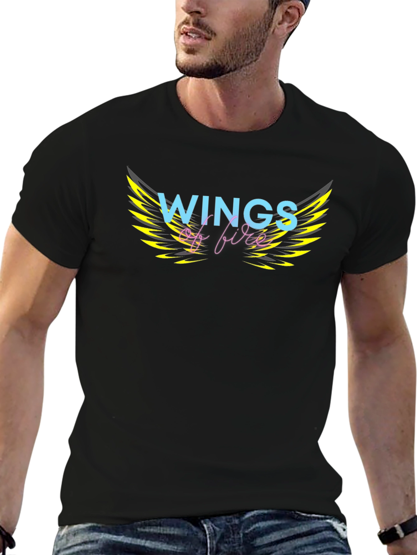 Wings of Fire Graphic T-Shirt - Black