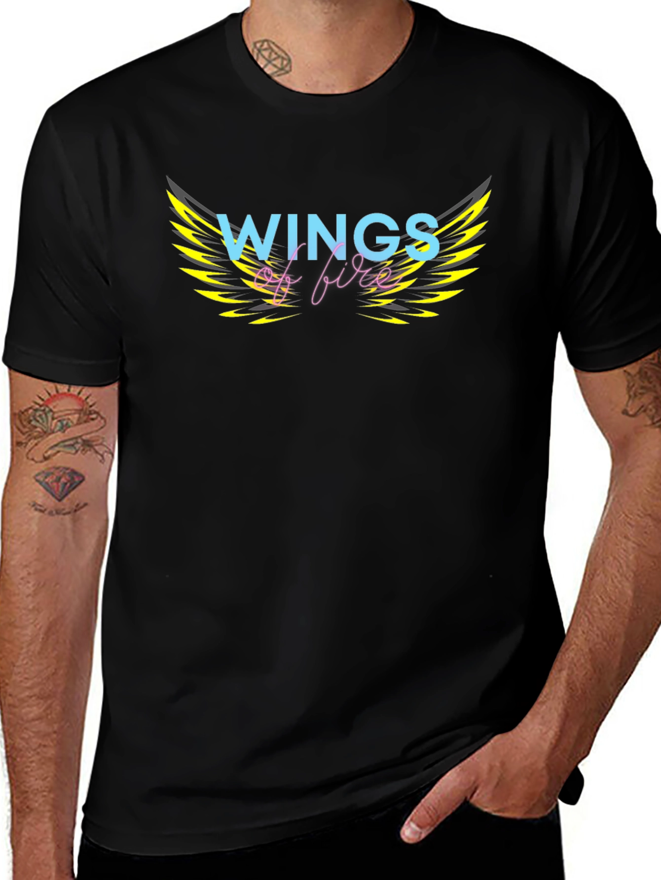 Wings of Fire Graphic T-Shirt - Black