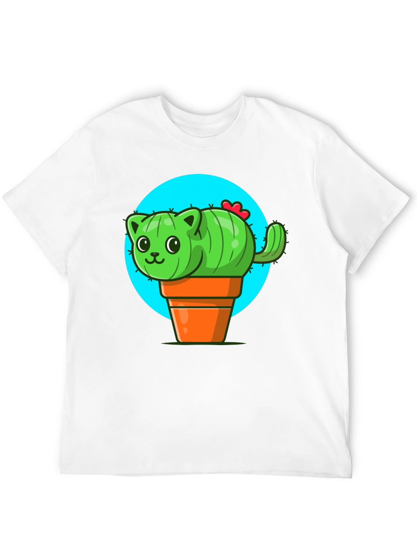 Cactus Cat T-Shirt - Potted Prickly Pet Tee