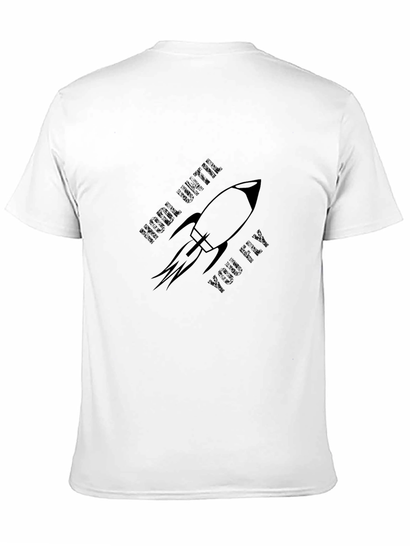 Rocket Graphic Black T-Shirt