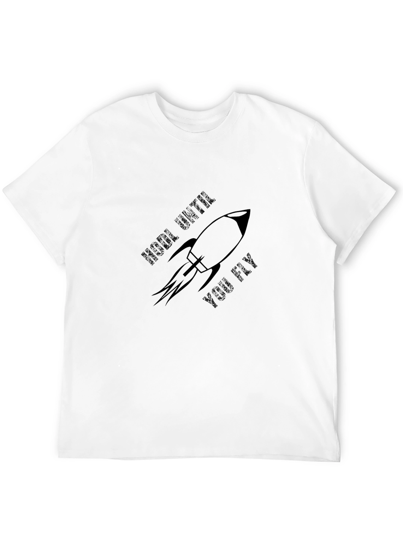 Rocket Graphic Black T-Shirt