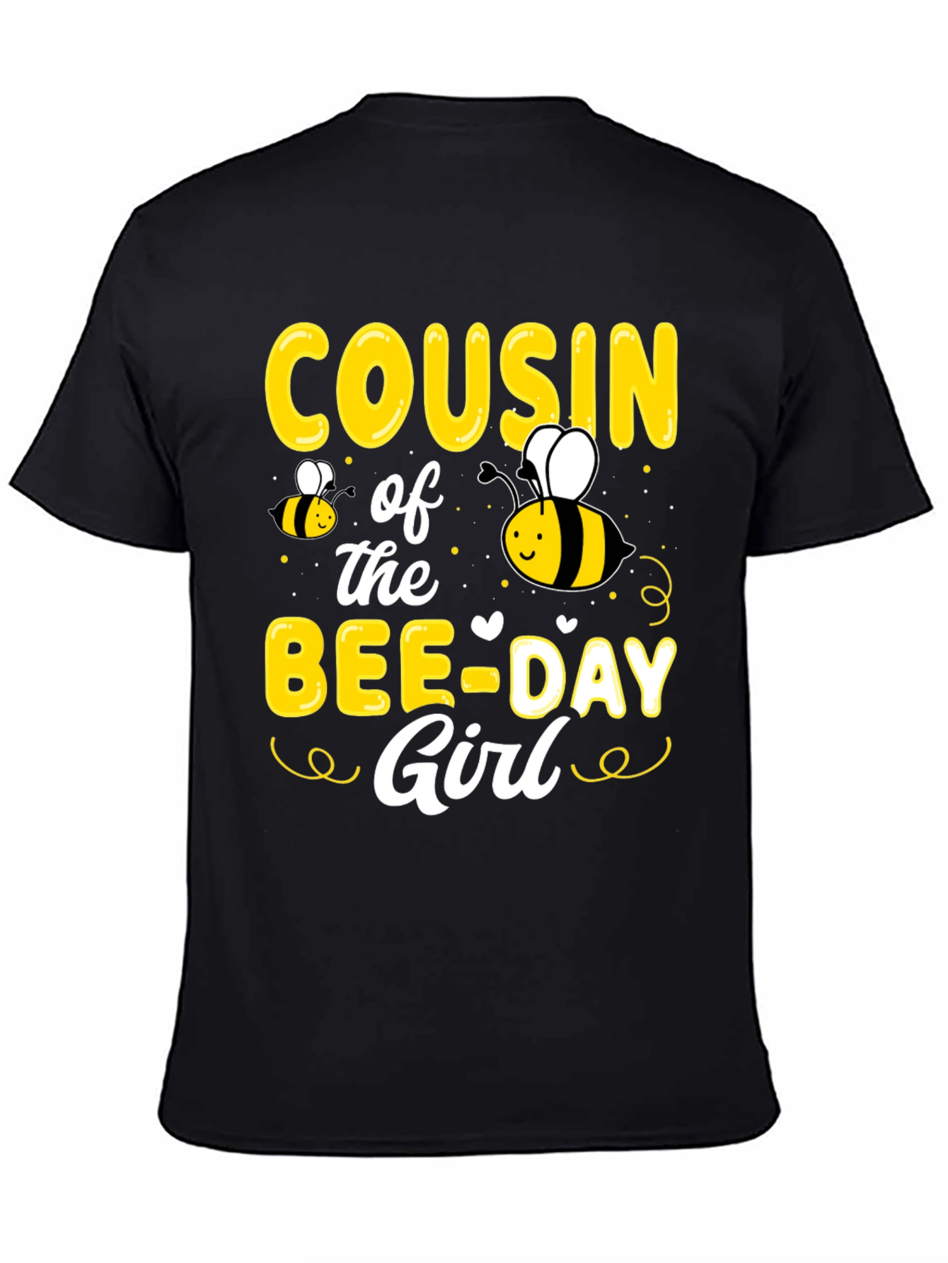 Cousin of the Bee-Day Girl T-Shirt Birthday Tee