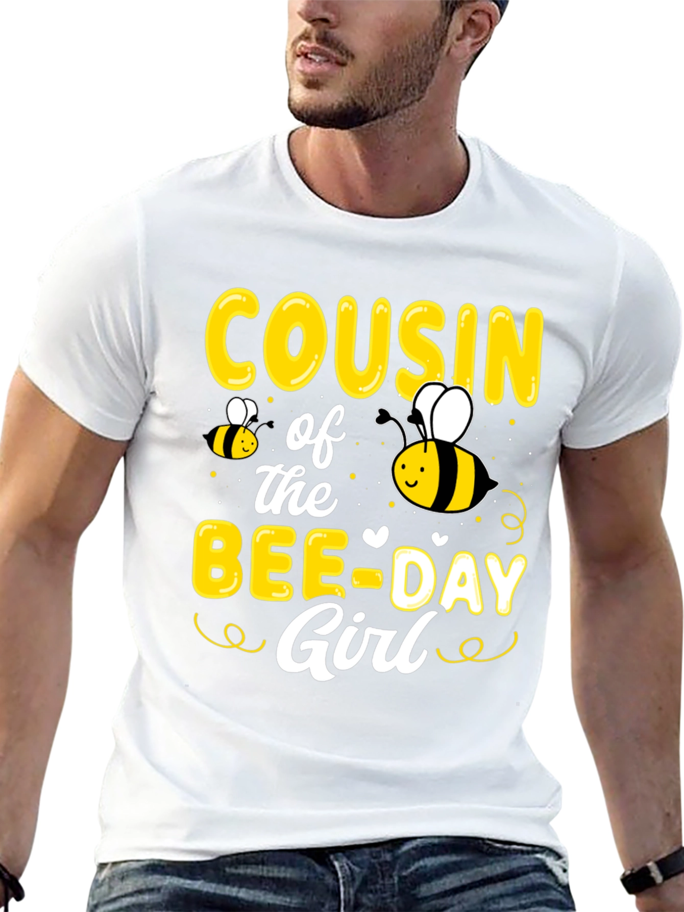 Cousin of the Bee-Day Girl T-Shirt Birthday Tee
