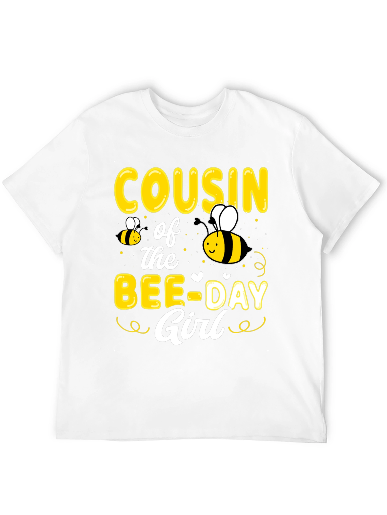 Cousin of the Bee-Day Girl T-Shirt Birthday Tee