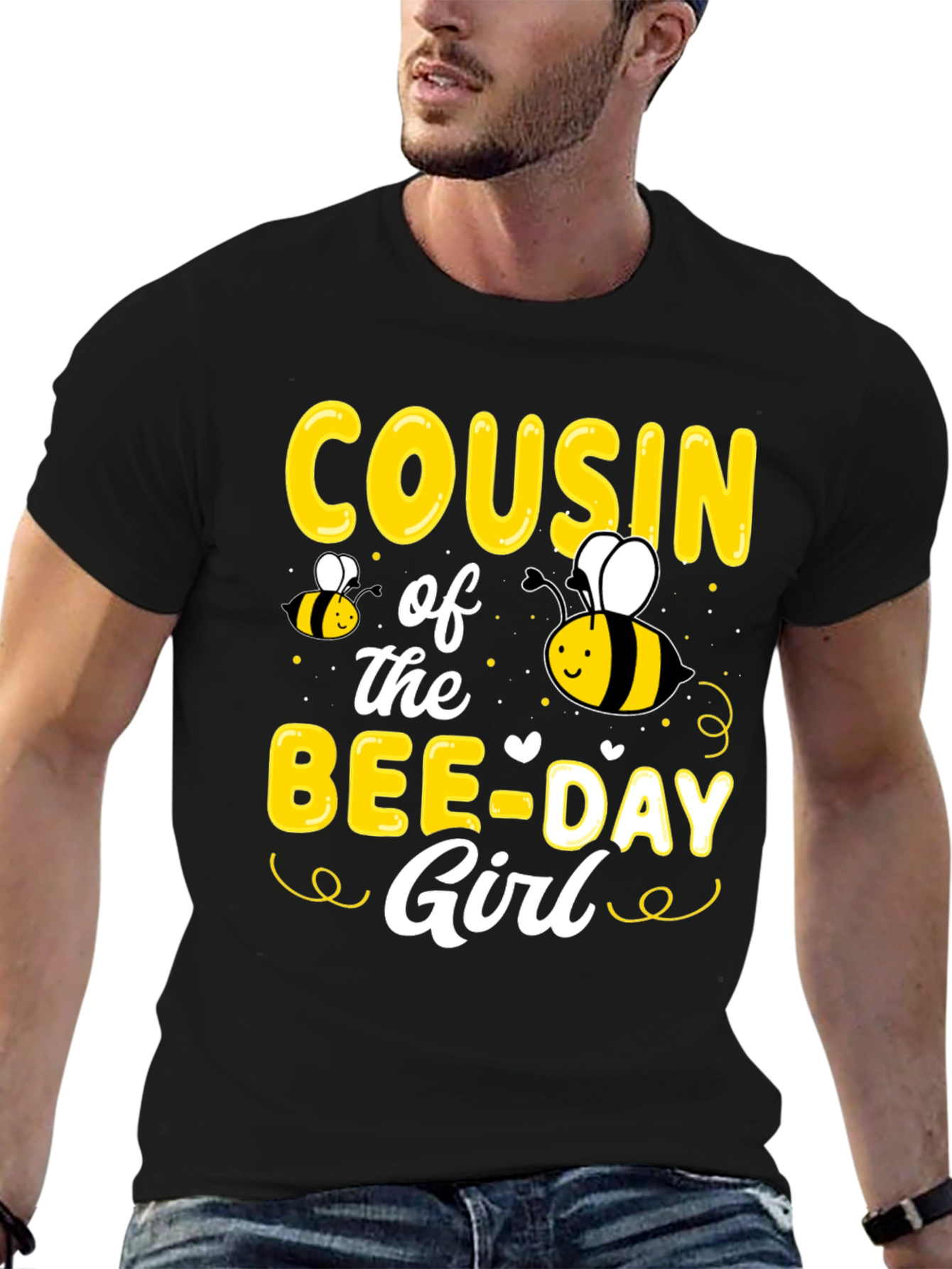 Cousin of the Bee-Day Girl T-Shirt Birthday Tee