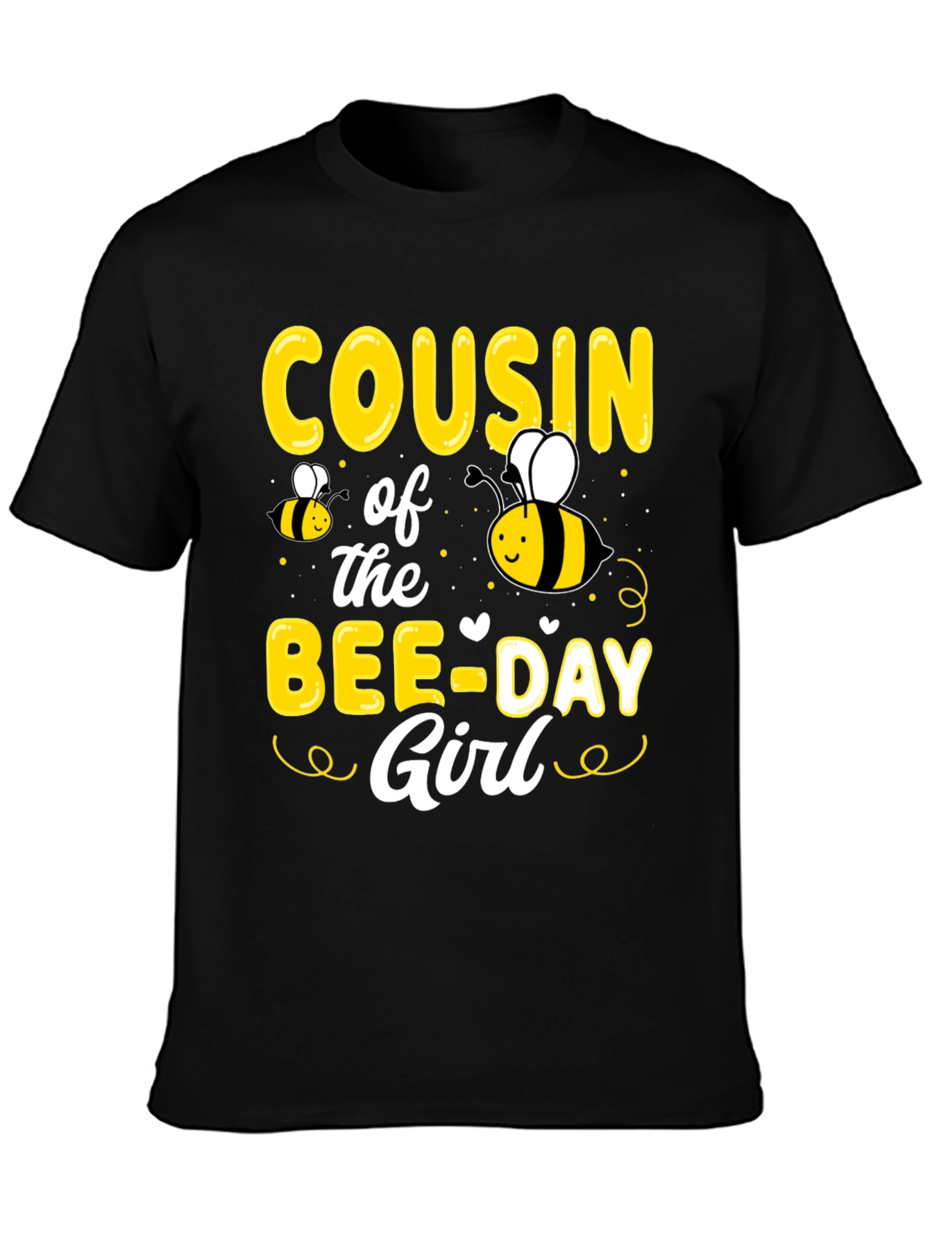 Cousin of the Bee-Day Girl T-Shirt Birthday Tee