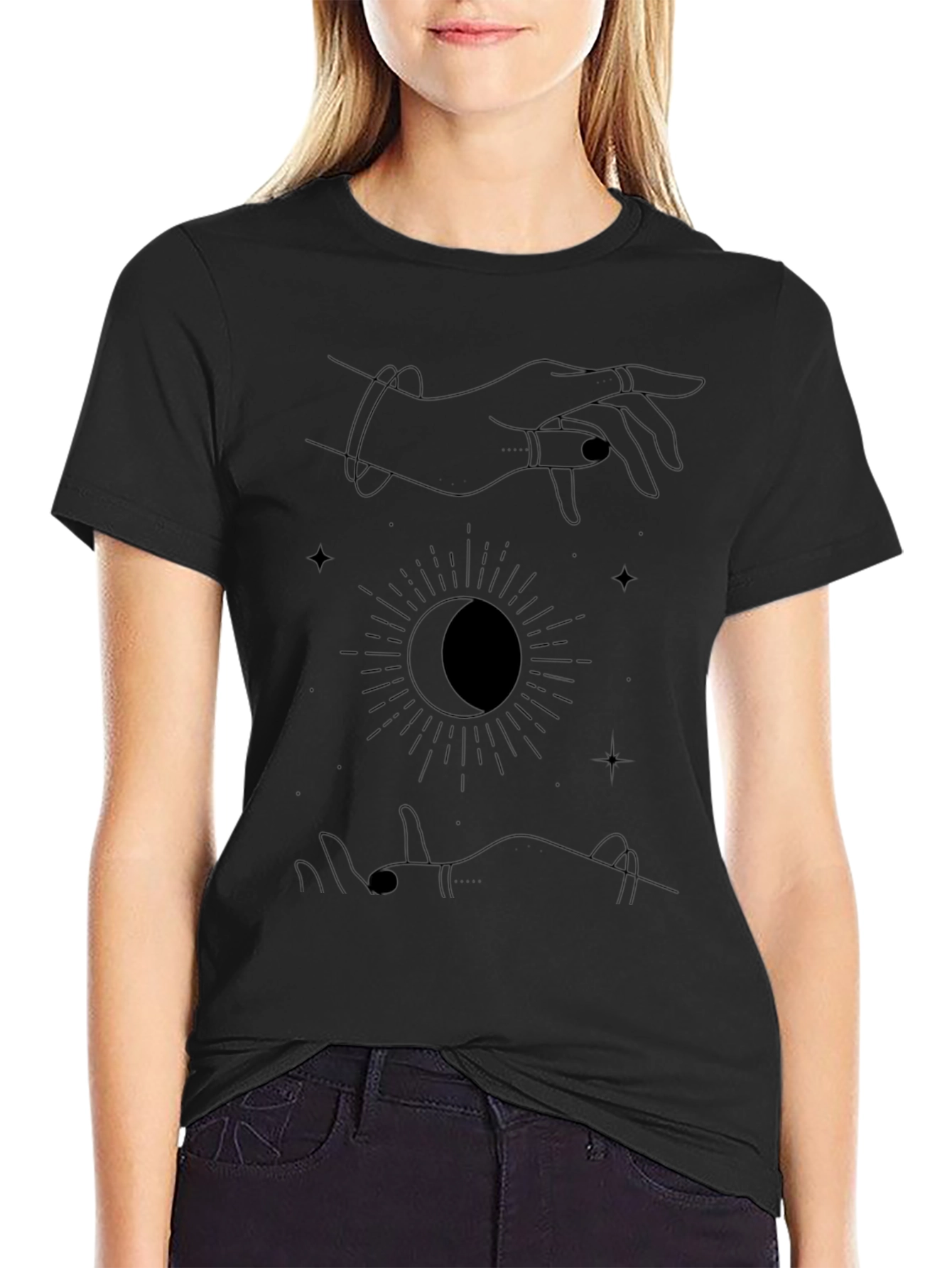 Celestial Hands Graphic T-Shirt - Mystic Unisex Tee