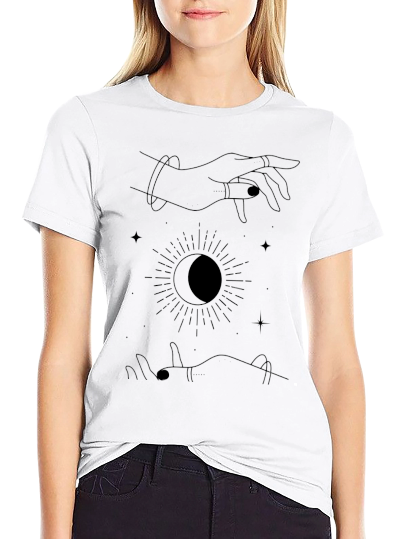 Celestial Hands Graphic T-Shirt - Mystic Unisex Tee