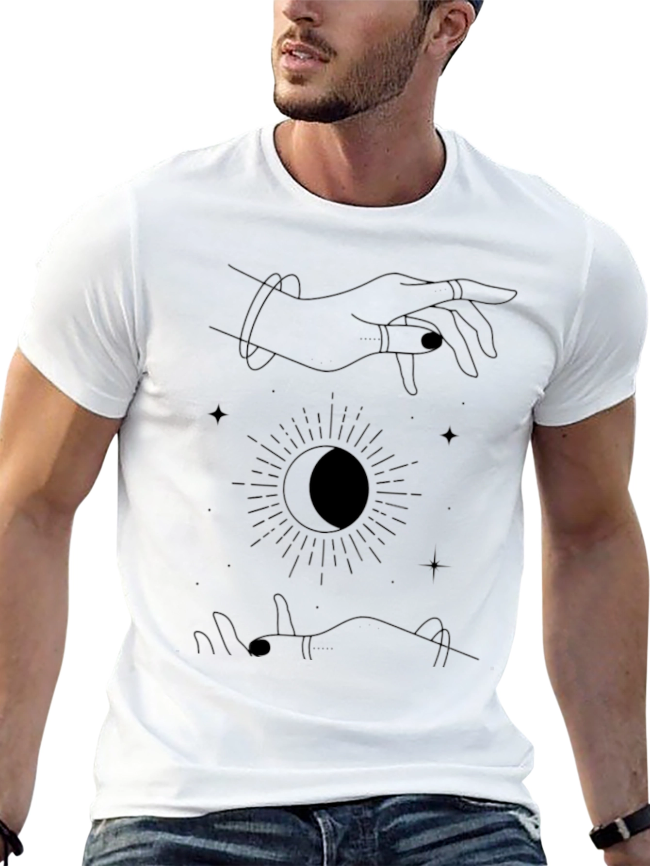 Celestial Hands Graphic T-Shirt - Mystic Unisex Tee