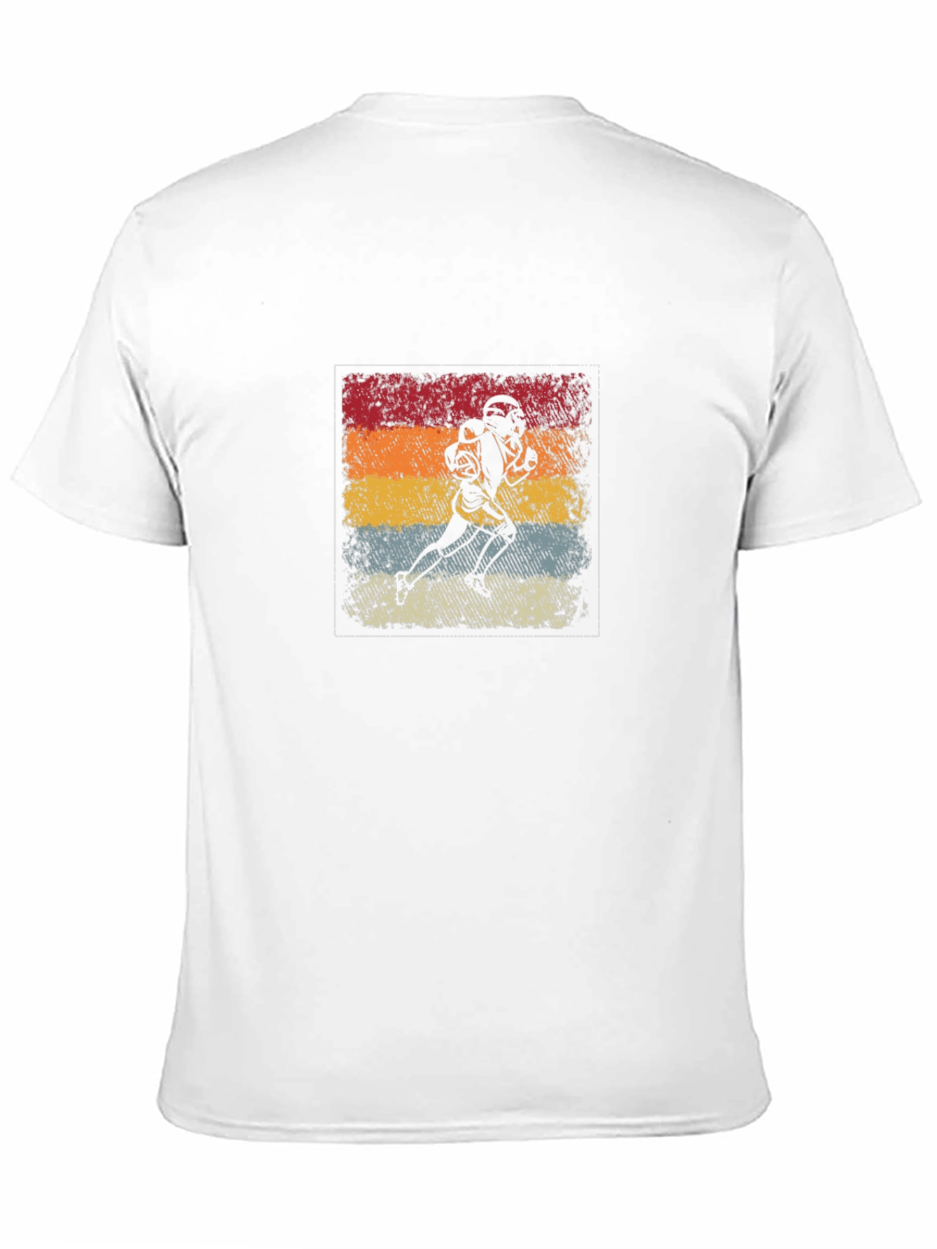 Retro Football Player Graphic T-Shirt
