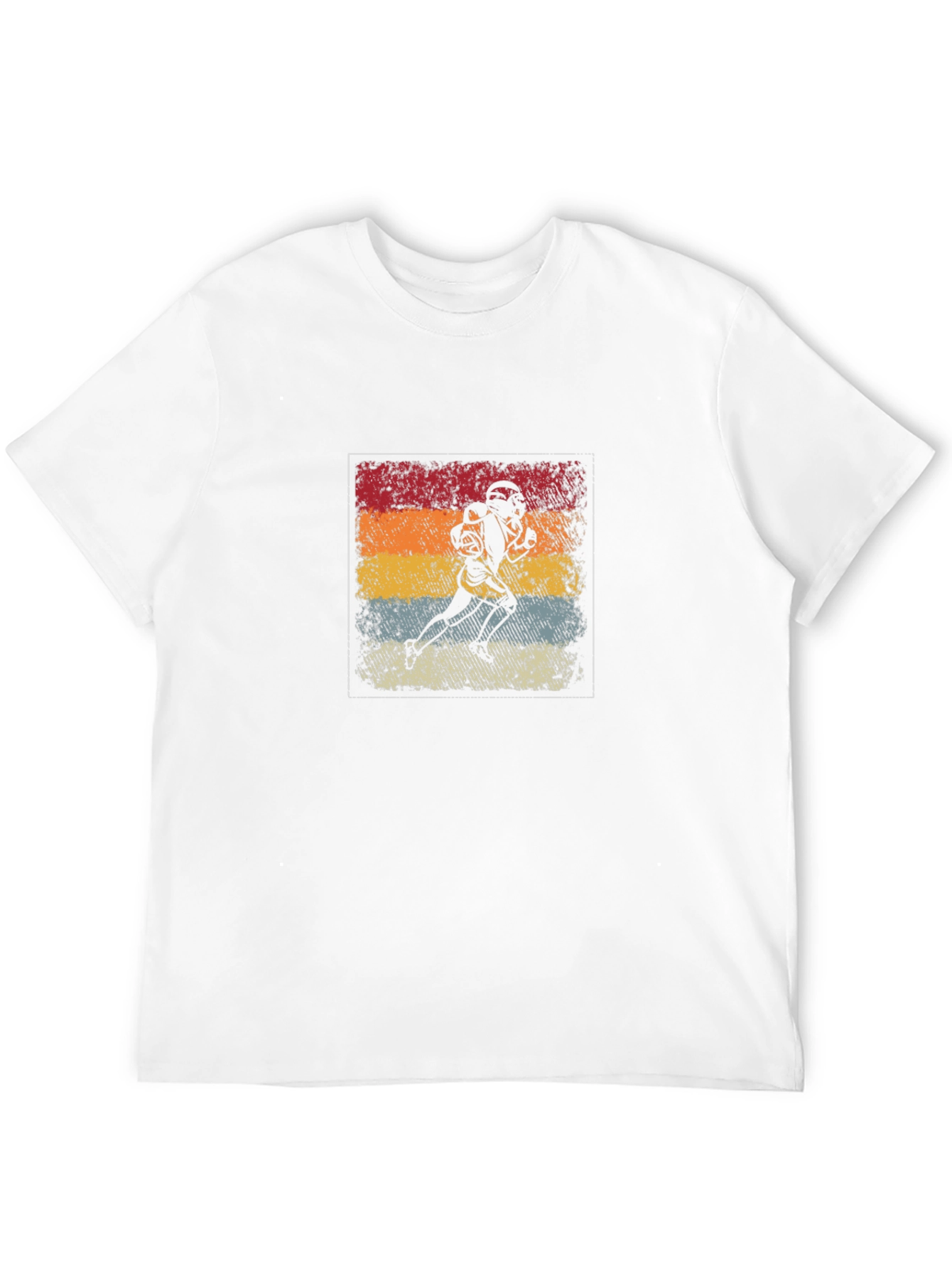 Retro Football Player Graphic T-Shirt