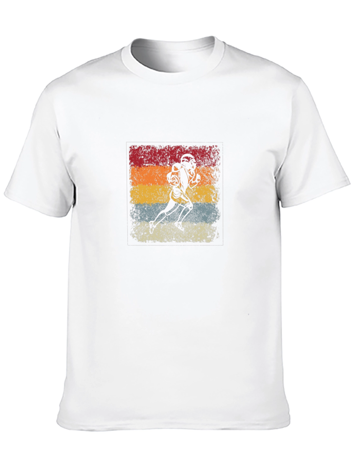 Retro Football Player Graphic T-Shirt