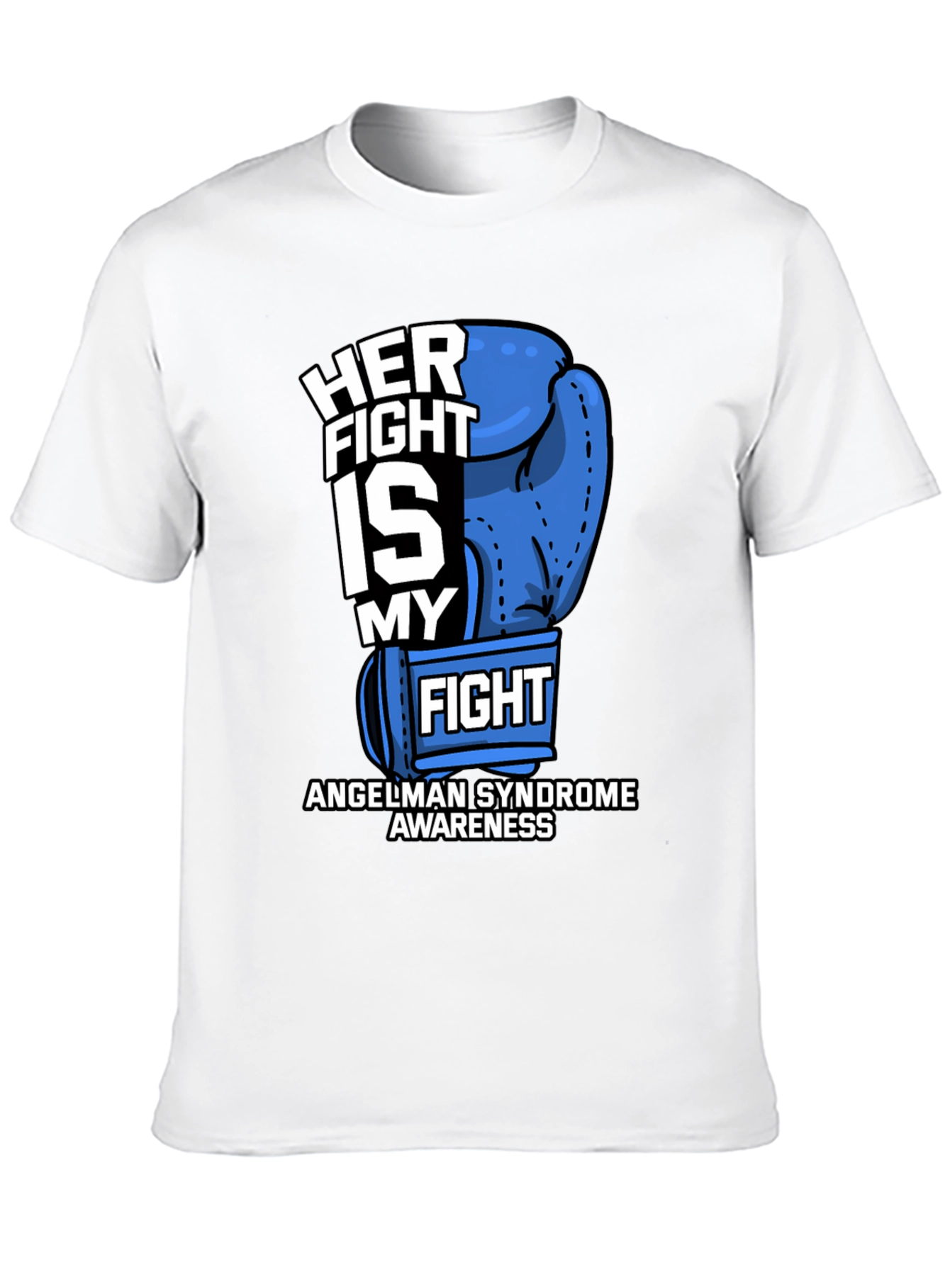 Angelman Syndrome Awareness T-Shirt Her Fight Is My Fight