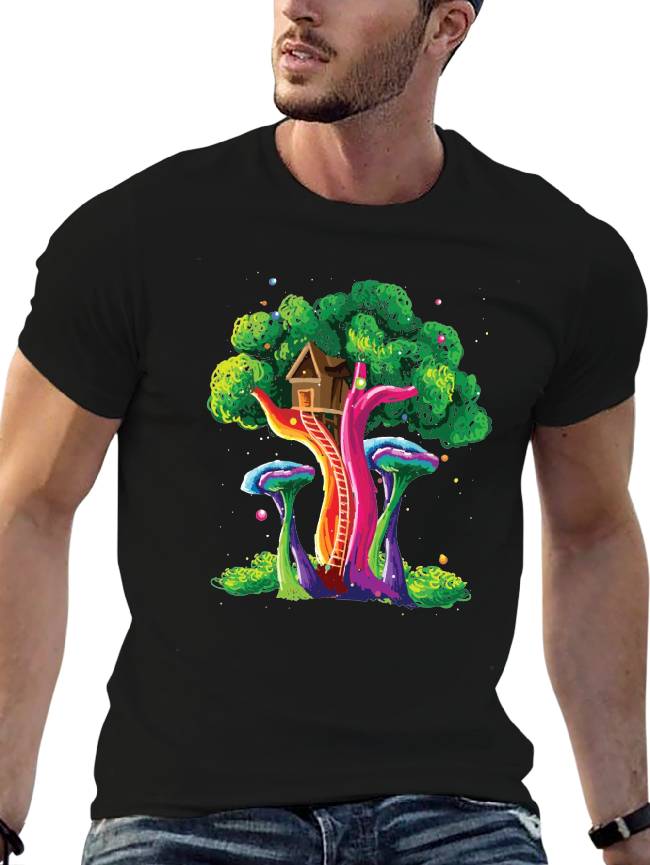 Whimsical Treehouse Graphic Tee