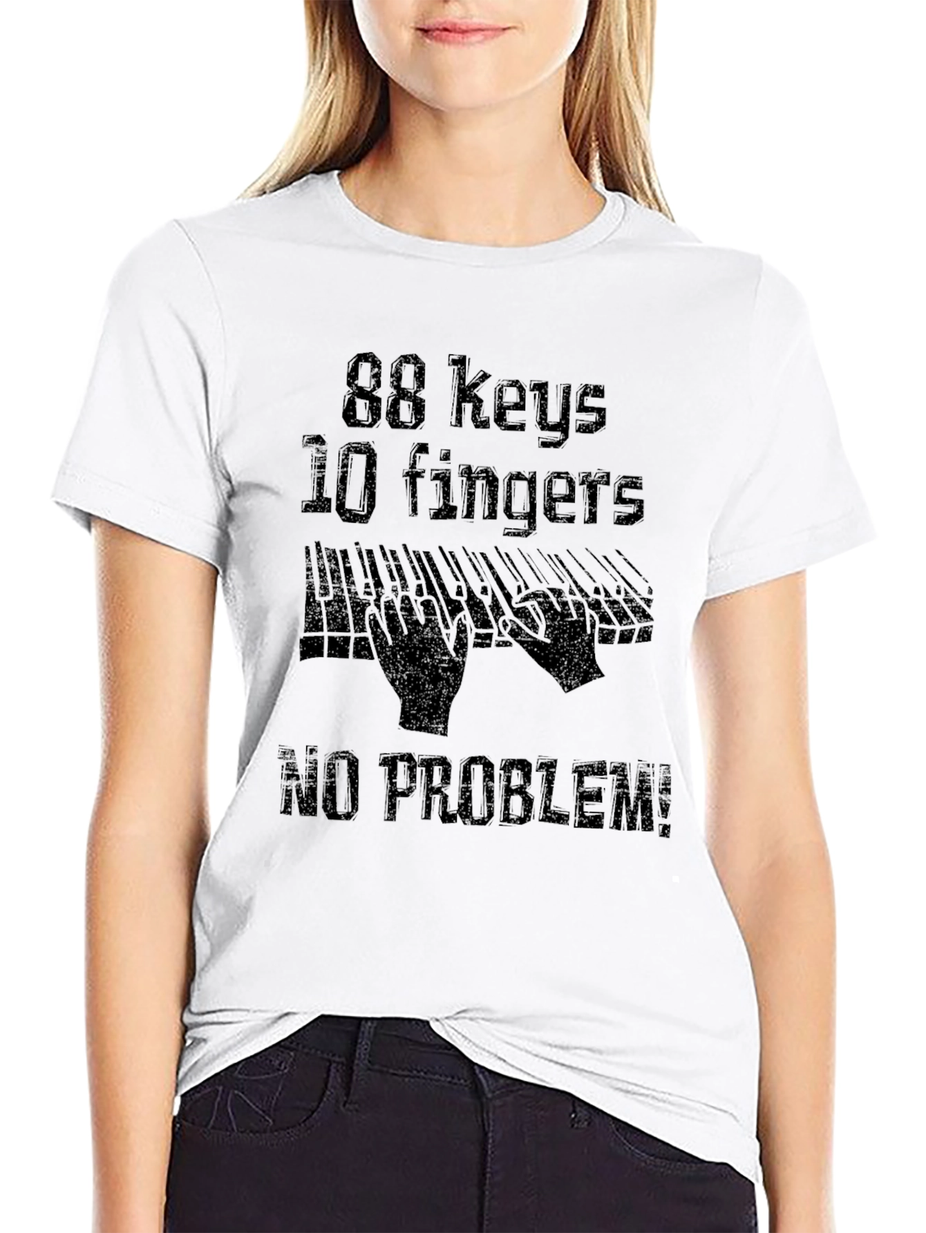 88 Keys 10 Fingers No Problem! Graphic Tee