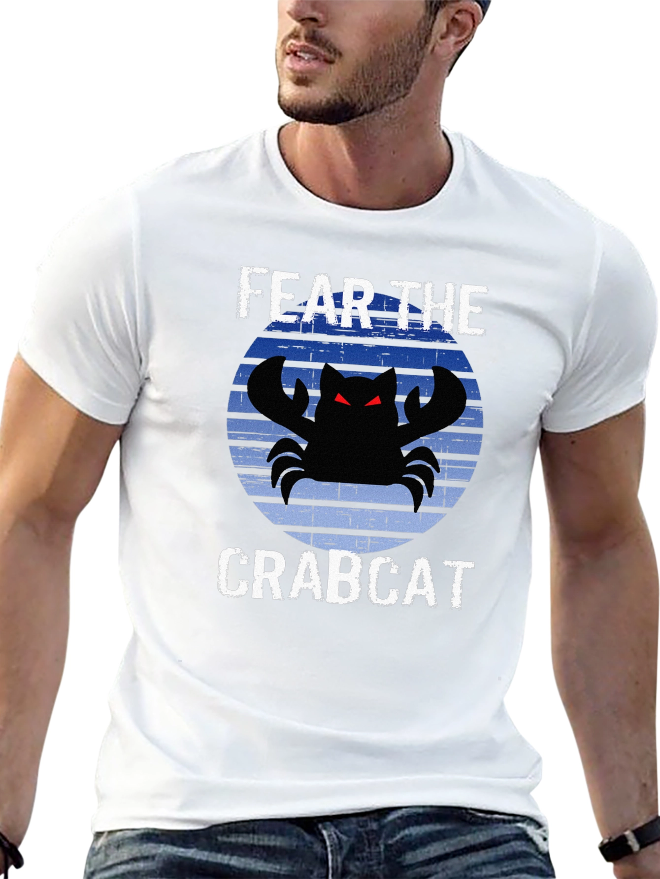 Fear The Crabcat T-Shirt Funny Graphic Tee